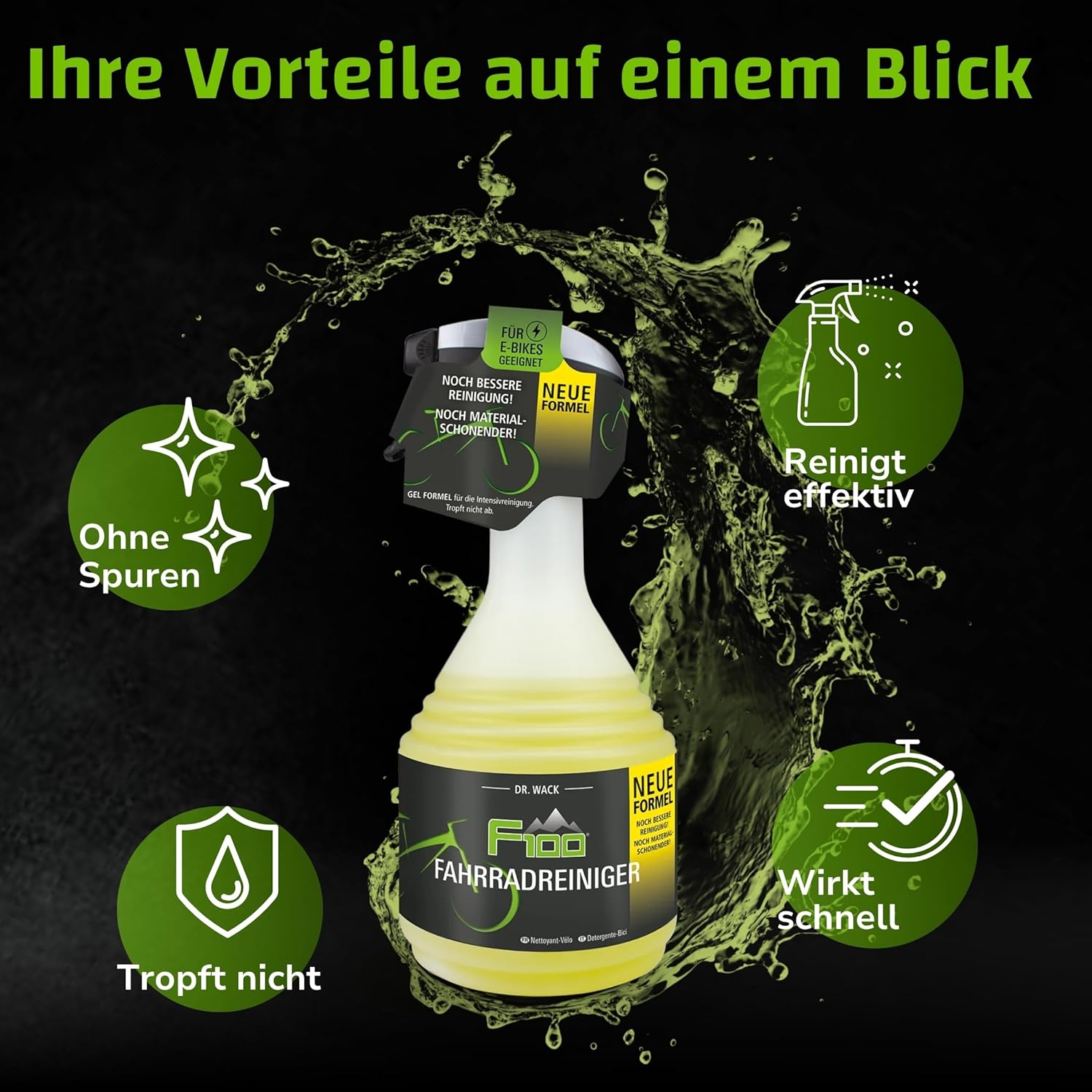 Thumbnail 4 de DR. WACK F100 Fahrradreiniger 750 ml – schonende Reinigungsformel für alle Fahrradtypen