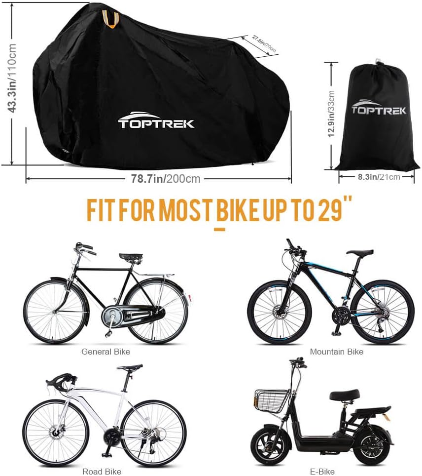 Detalle 2 de Toptrek Fahrradabdeckung 200 x 110 x 70 CM
