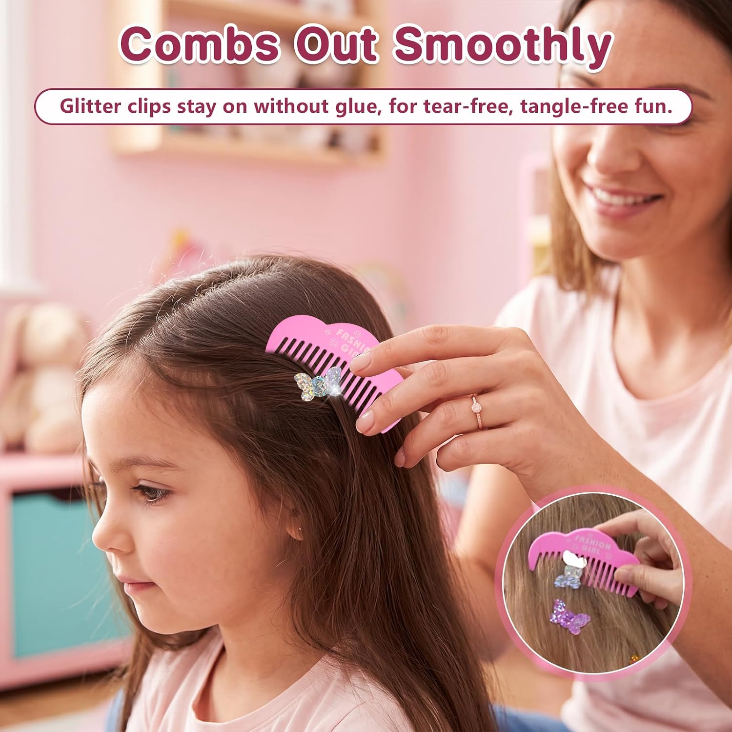 Thumbnail 4 de WooWee Hair Gem Stamper Kit — Sparkling Hair Jewels Styling Tool for Girls (Reusable Glitter Sequins)