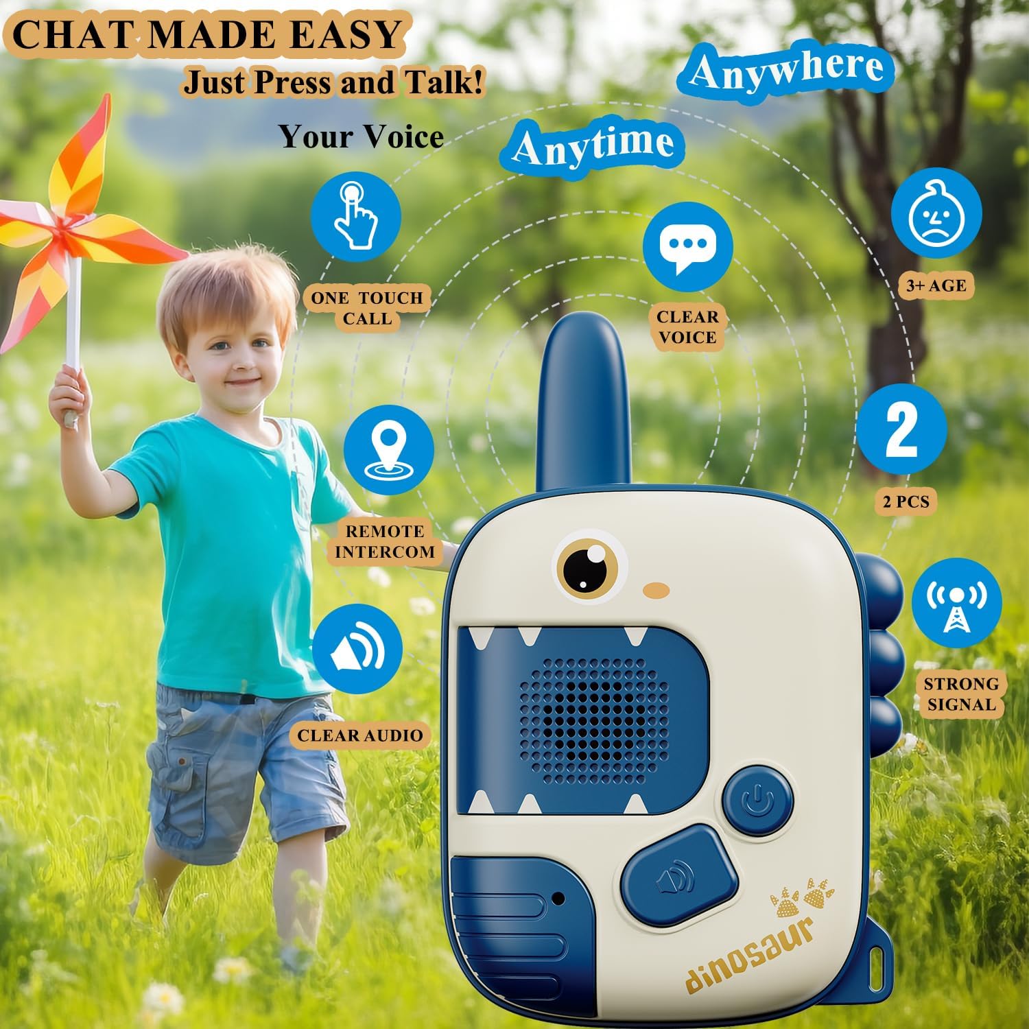 Thumbnail 2 de Walkie Talkie Kids 2‑pack for ages 4–7