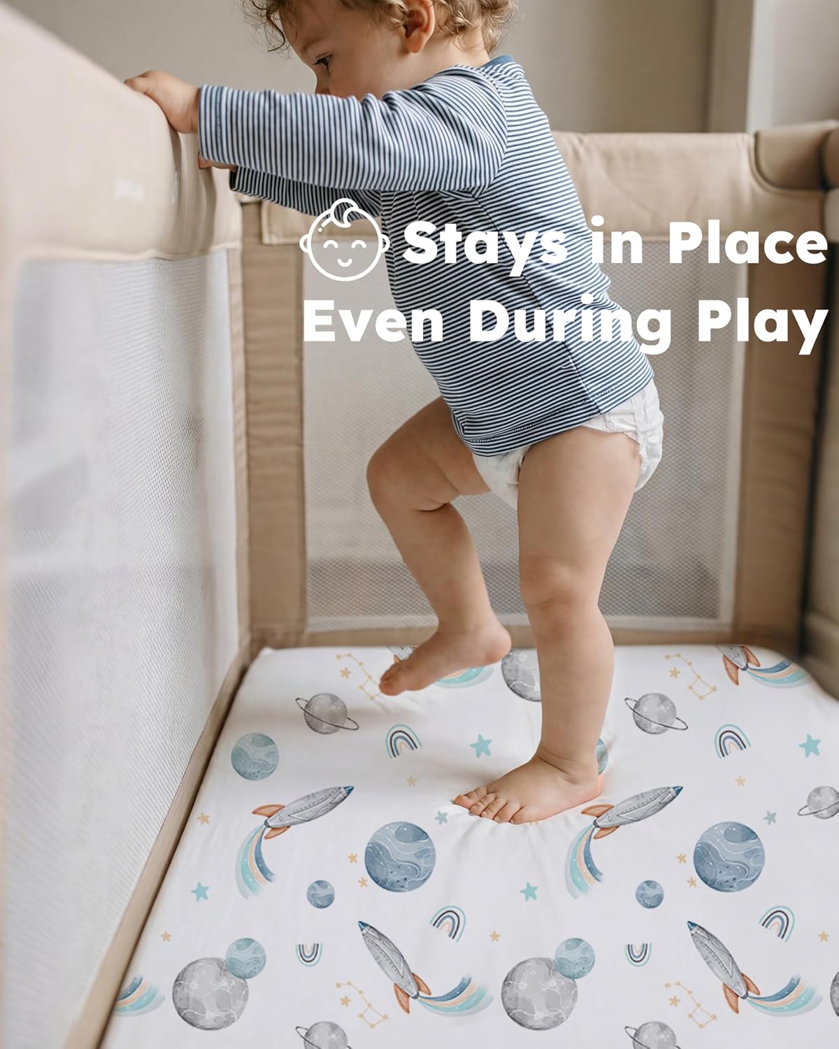 Thumbnail 3 de Nyessmee Pack and Play Sheets, 2-Pack