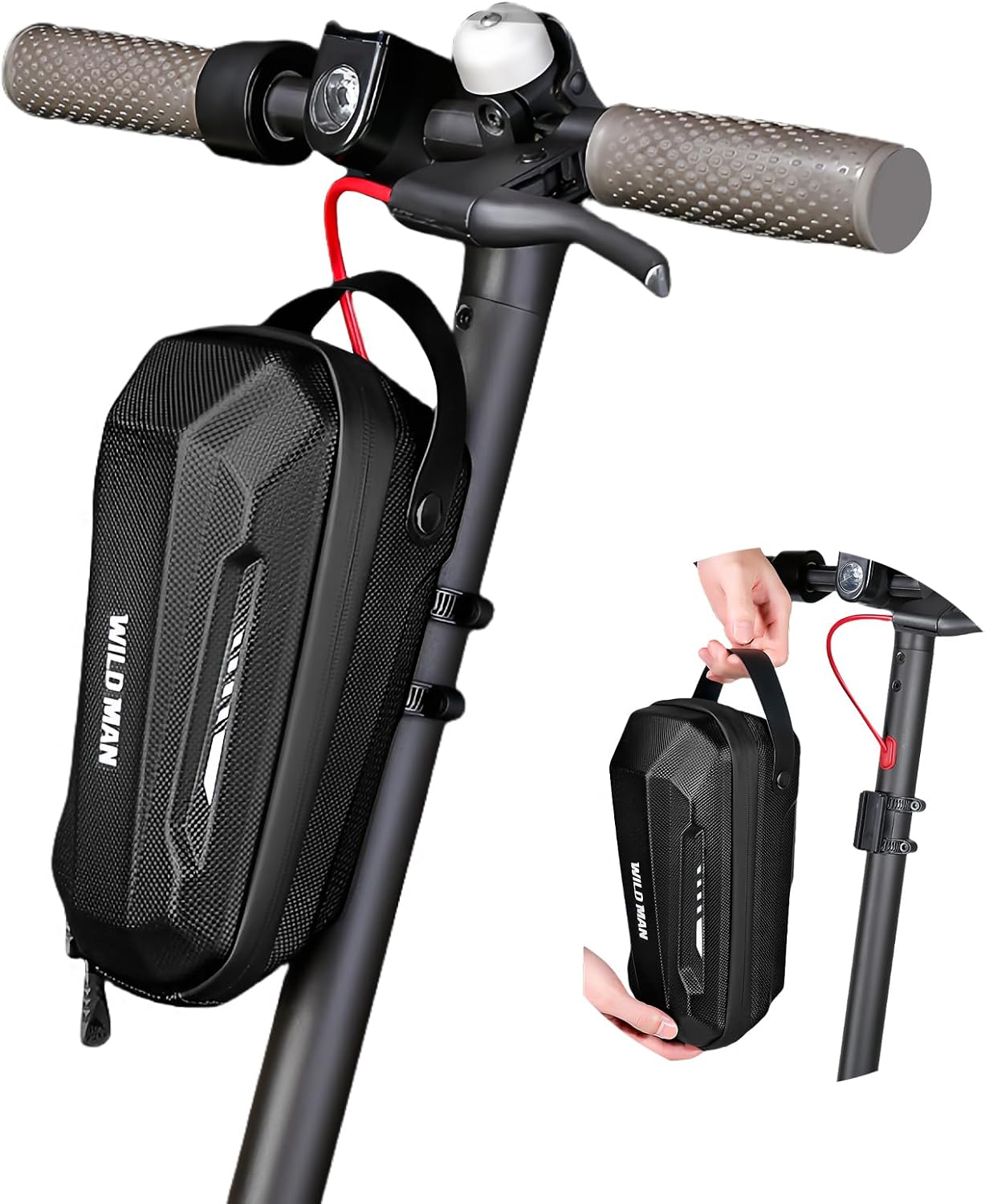 flintronic Scooter Tasche: 2L/3L Lenker-Tasche aus EVA, wasserdicht für Elektroroller – kompatibel mit M365/M365 Pro, Segway ES1/ES2/ES3 u. a.