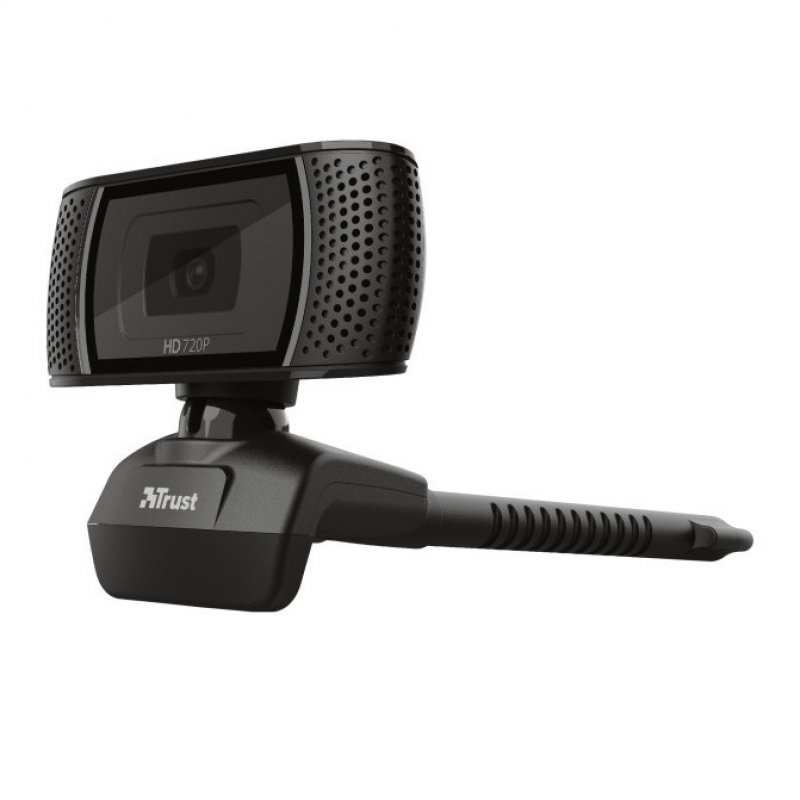 Detalle 2 de Trust Trino Webcam HD: webcam USB 720p con micrófono integrado y pedestal flexible