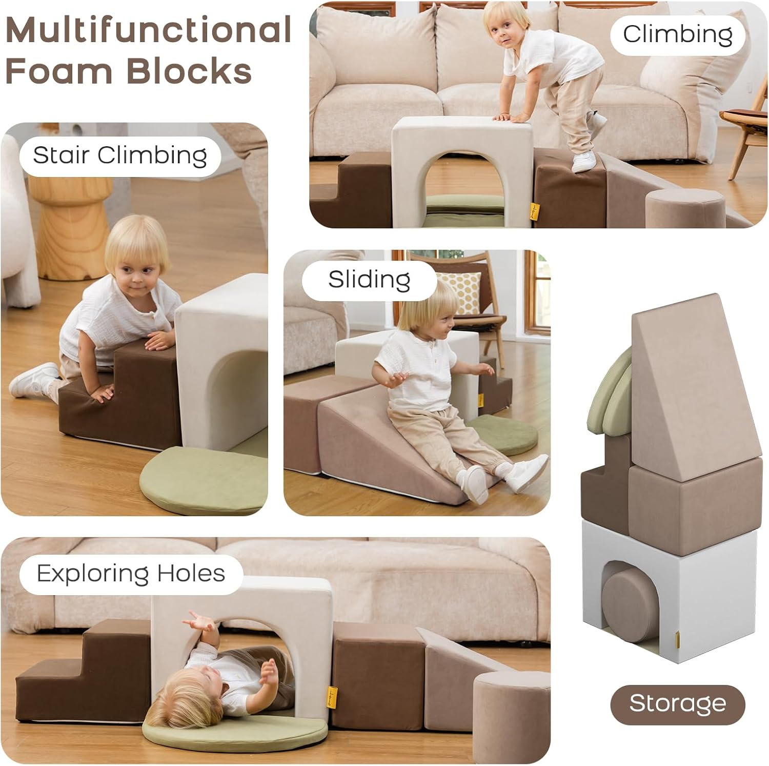 Thumbnail 6 de BanaSuper Kids Soft Play Set 7-piece