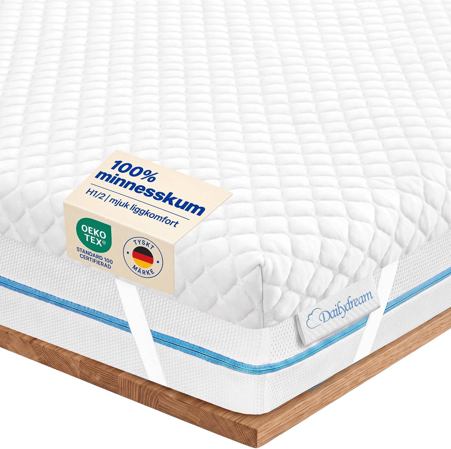 Detalle de Dailydream MWH-3065 bäddmadrass 140 × 200 cm i memoryskum, 3,5 cm