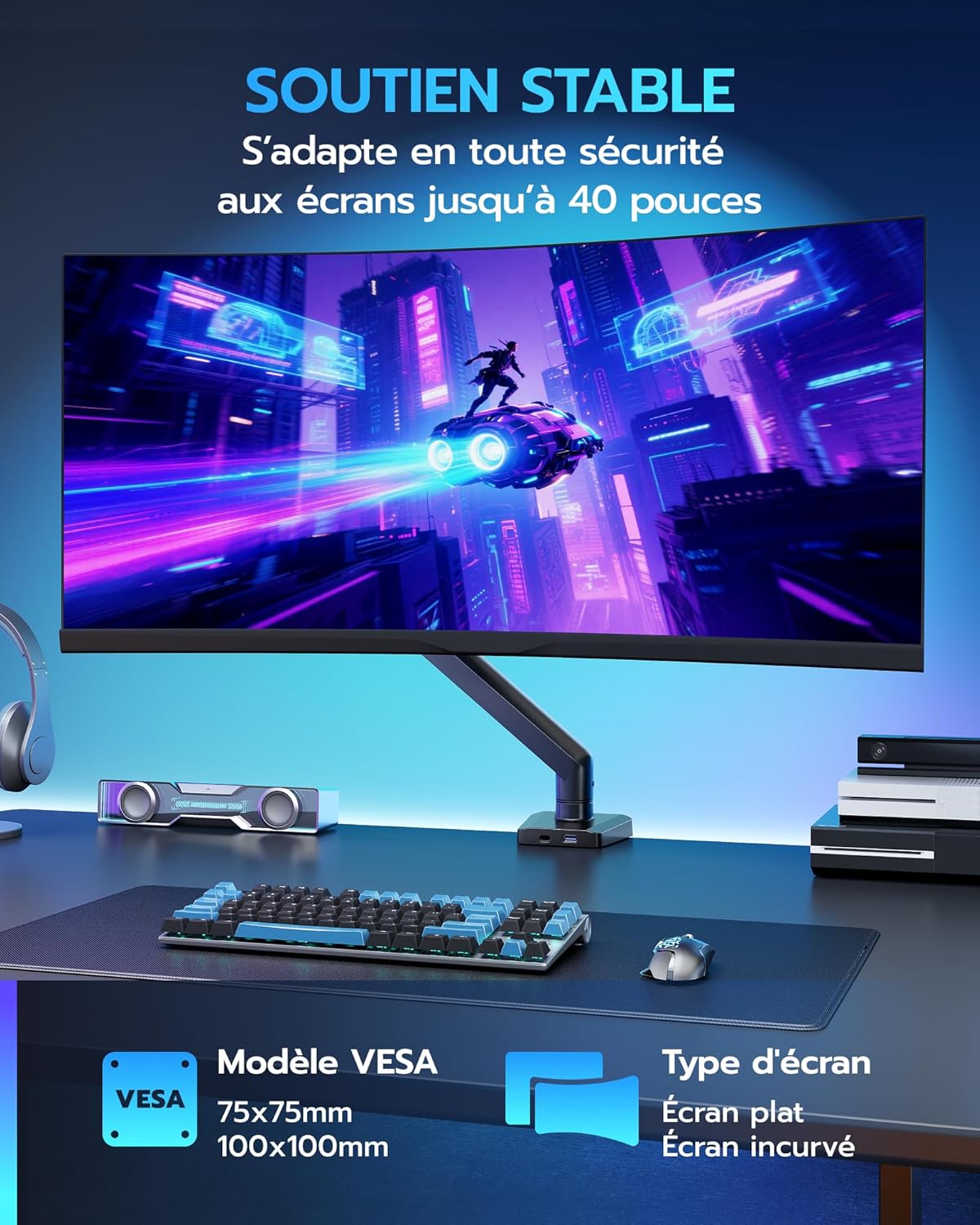 Thumbnail 4 de ARES WING Support moniteur 17–40" 📺