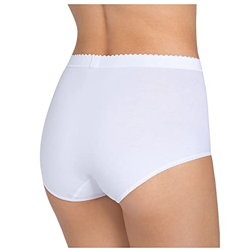 Detalle 1 de Sloggi Women's Maxi 2 Pack Control Knickers (White, UK 14) – Practical Everyday Comfort