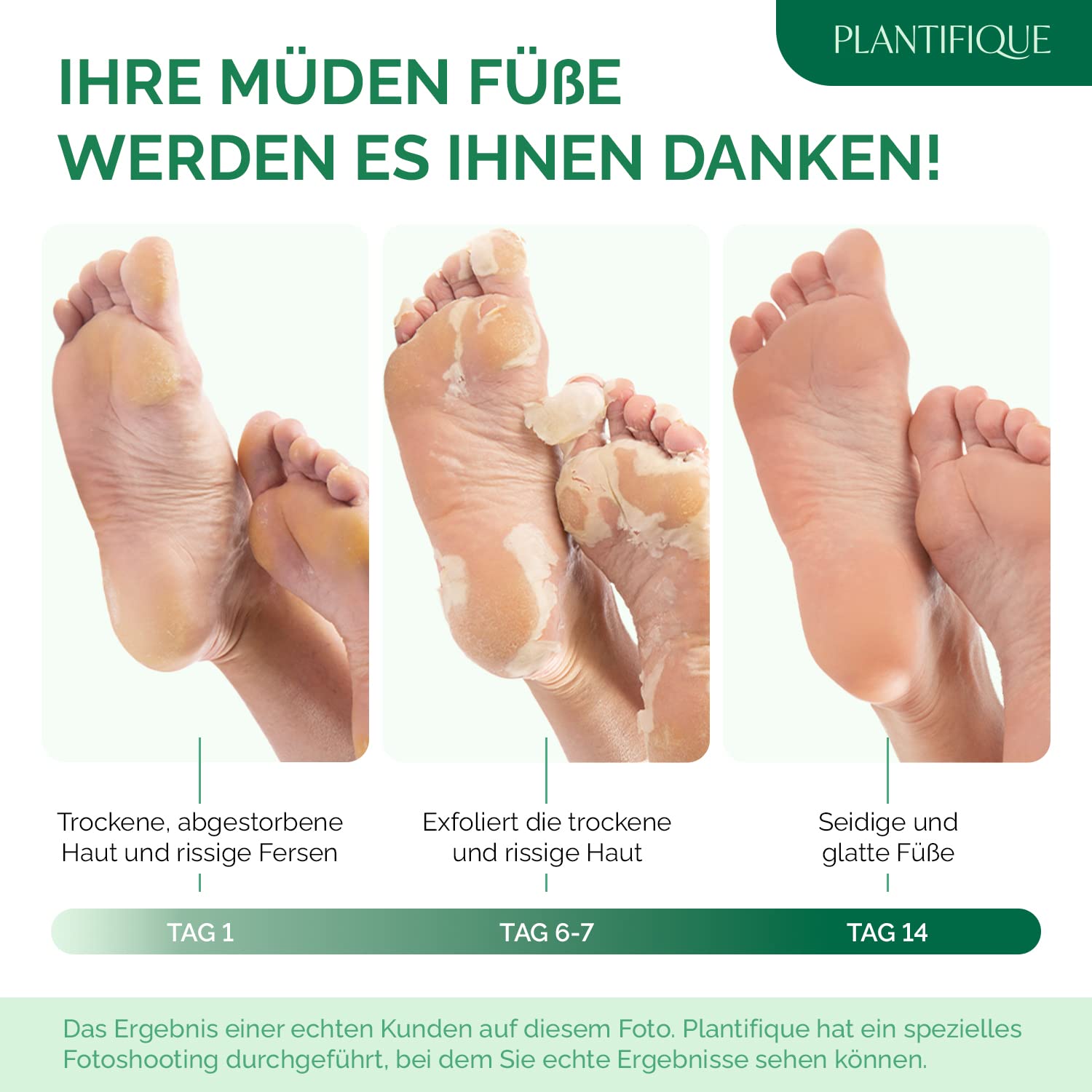 Thumbnail 1 de Plantifique Fußmaske: 2 Paar Hornhaut-Socken (Hornhautentferner) für Männer