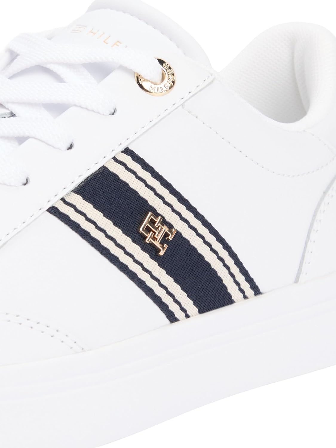 Detalle 2 de Tommy Hilfiger TH Chic Cupsole Webbing FW0FW09354 scarpa bassa donna