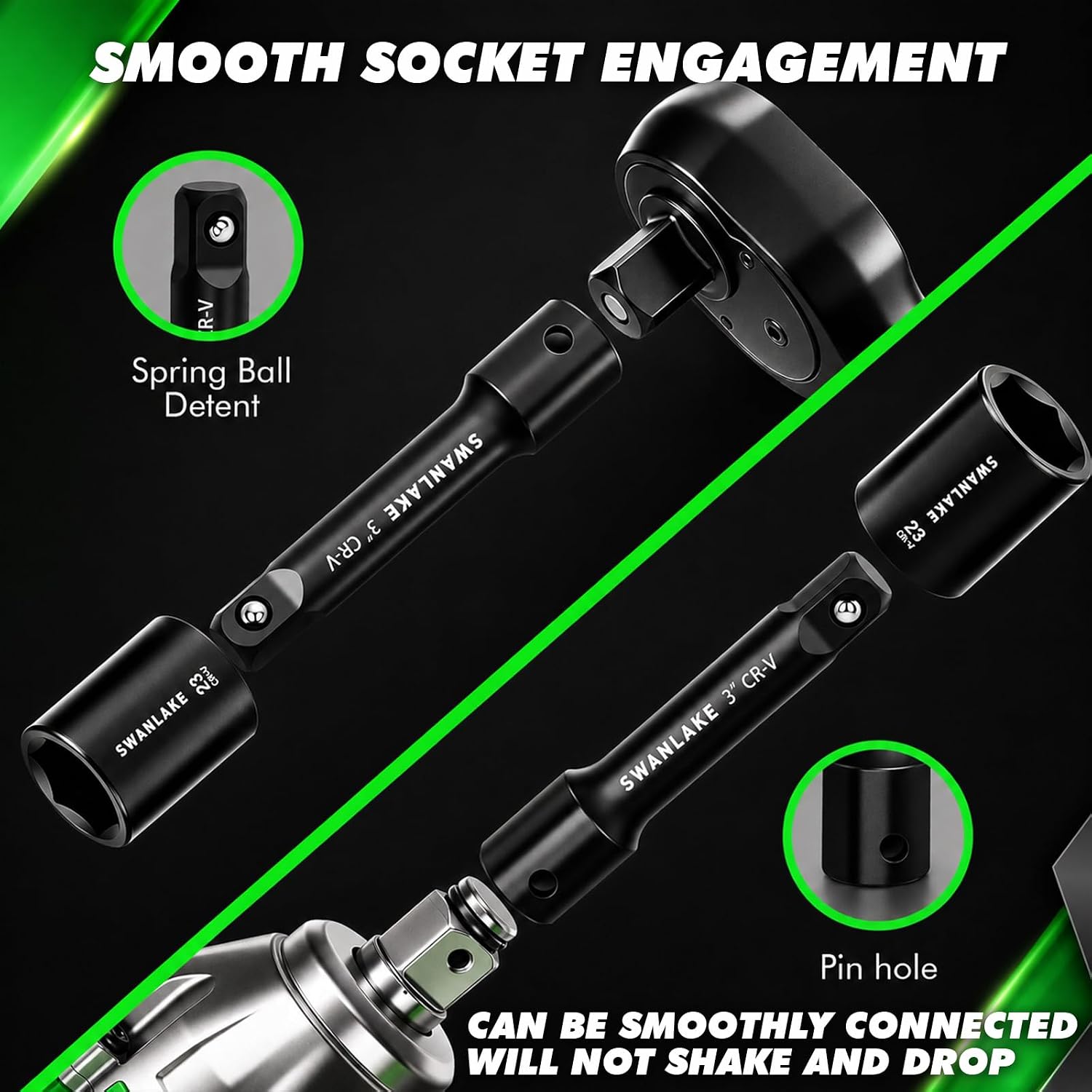 Thumbnail 5 de SWANLAKE GARDEN TOOLS 66227 66-Piece 1/2-Inch Drive Impact Socket Set