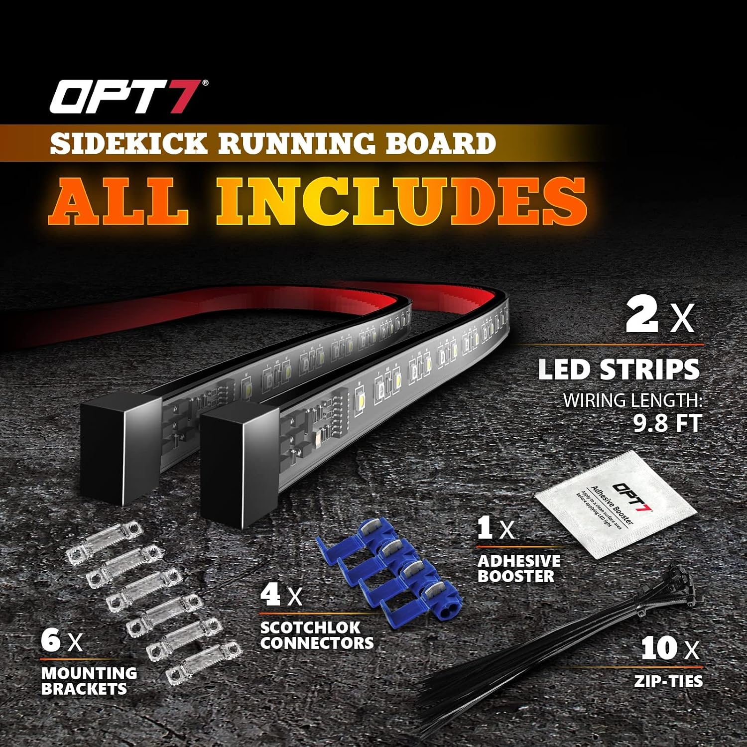 Thumbnail 5 de OPT7 Sidekick 78" Running Board Lights