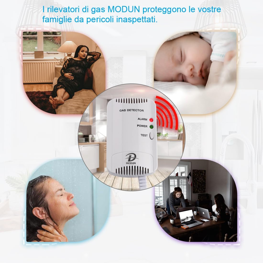 Thumbnail 4 de D MODUN Rilevatore di Gas 100 dB plug-in