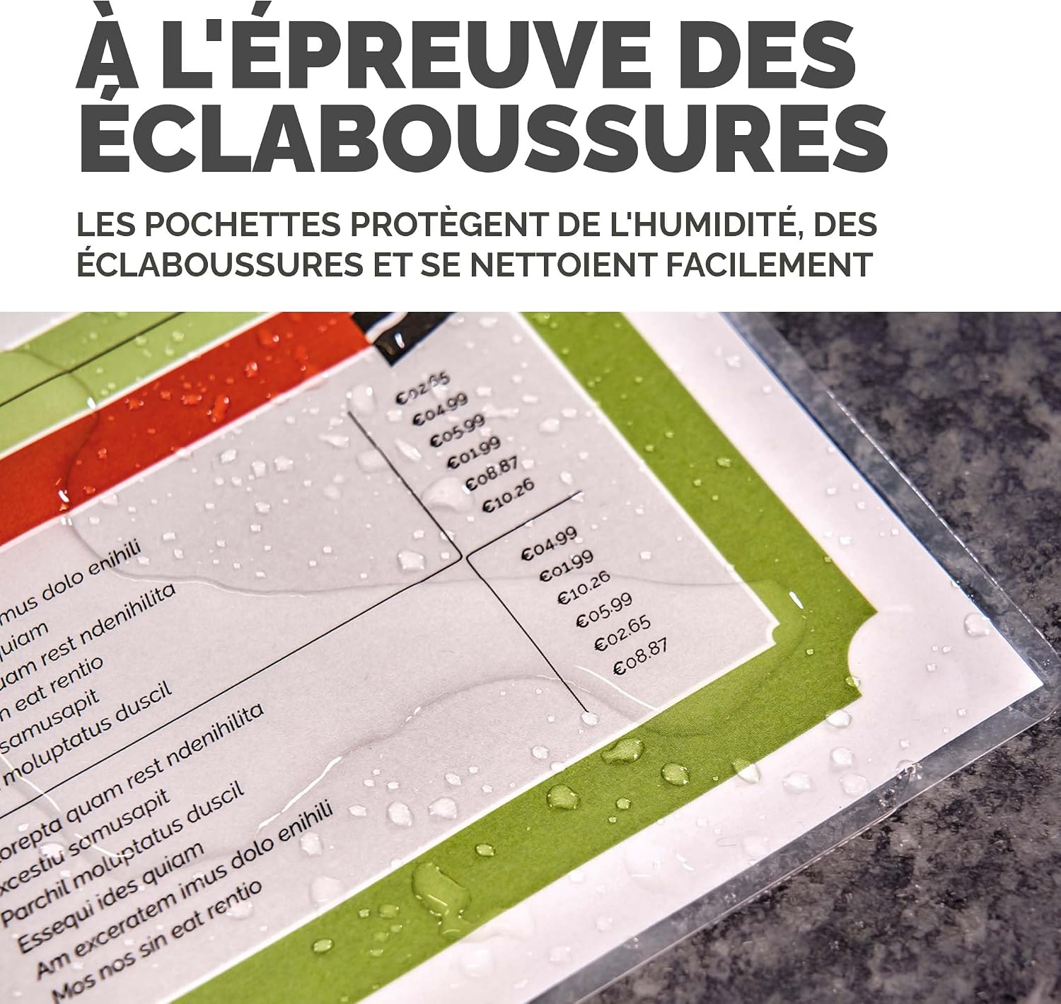 Detalle de Fellowes 100 pochettes plastification A6 – finition brillante, 125 μm (2 x 125 μm)