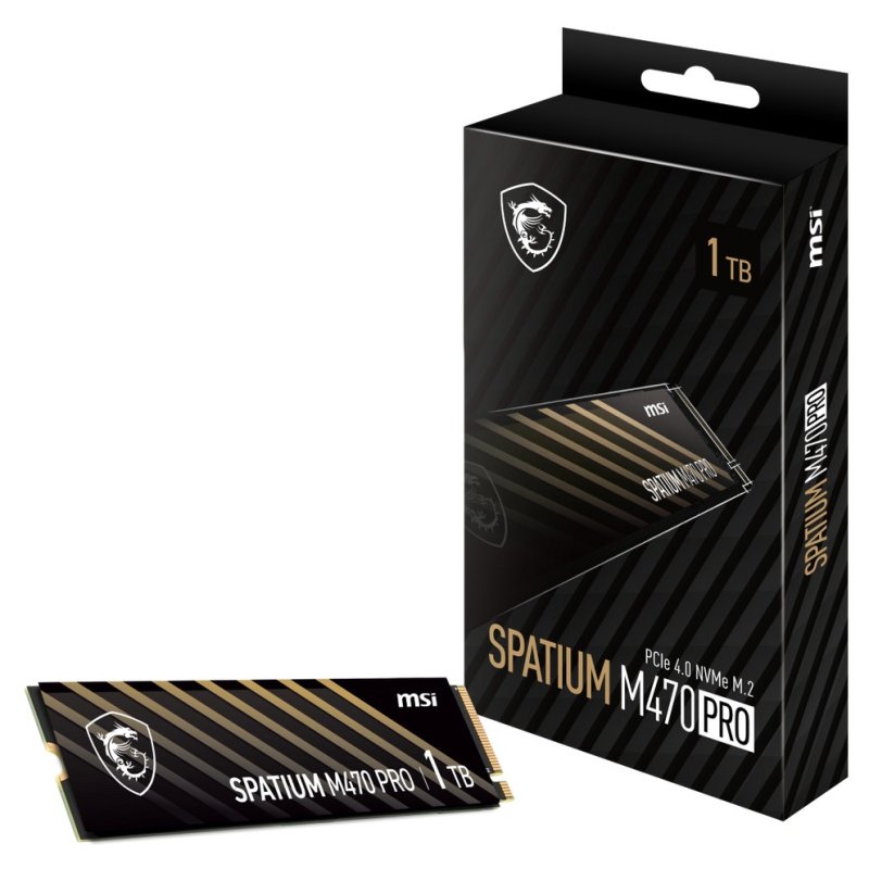 Thumbnail 1 de MSI SPATIUM M470 PRO 1TB SSD NVMe PCIe 4.0 M.2 Gen4 de 6.000MB/s