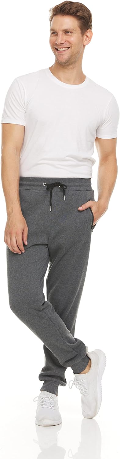Detalle de PURE CHAMP Mens Sweatpants 3 Pack Fleece Active Joggers with Zipper Pockets