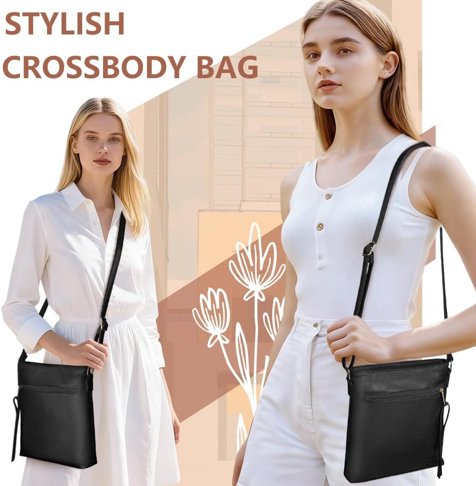 Thumbnail 2 de vsshe Crossbody Bag for Women: Lightweight PU Leather, Multi-pocket Everyday Shoulder Handbag