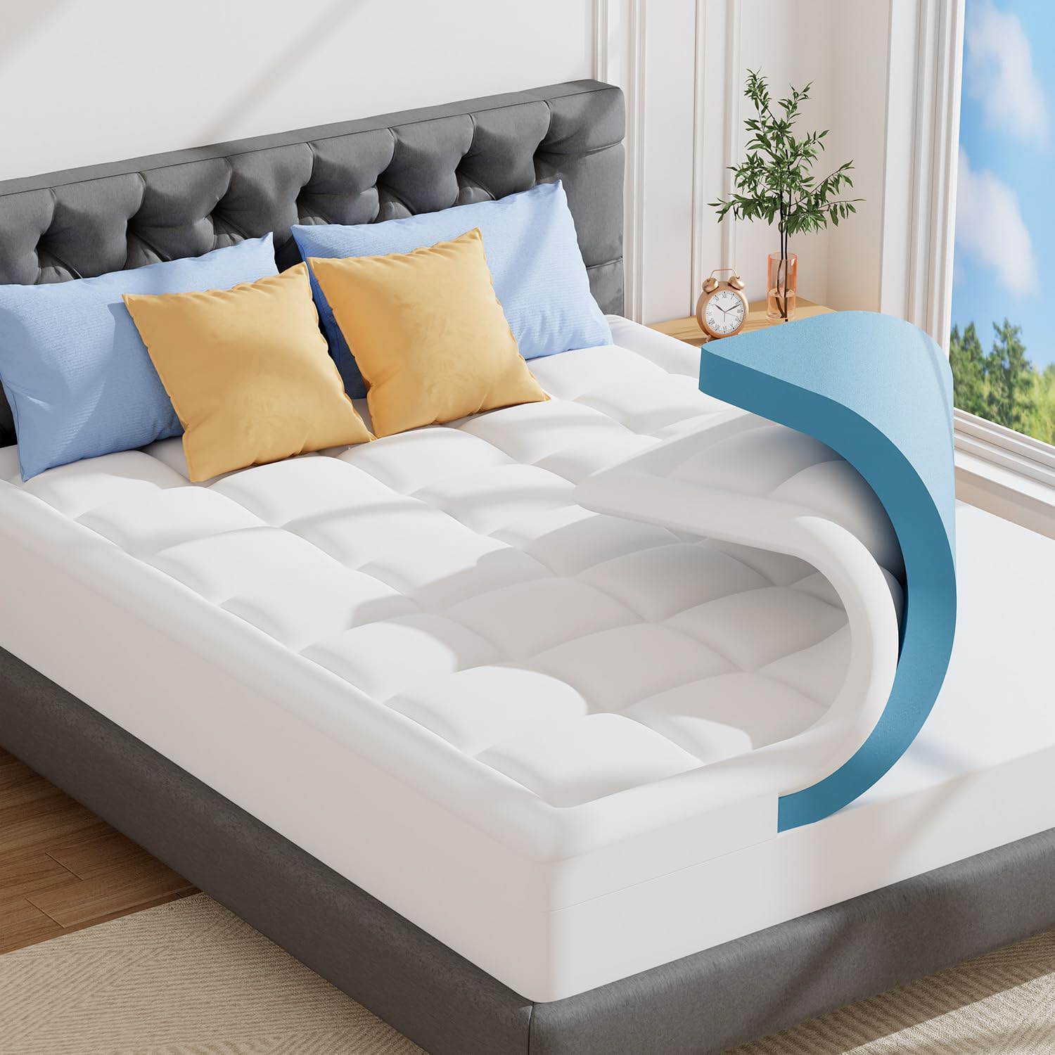 ABENE King Memory Foam Topper 150x200 cm