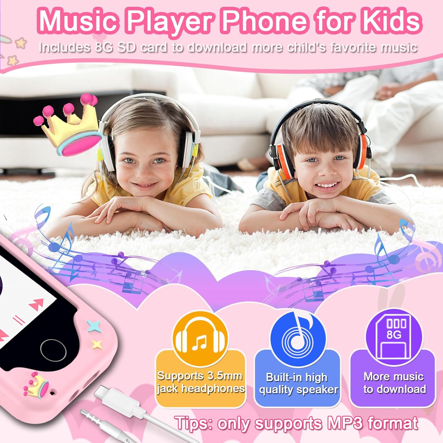 Thumbnail 6 de Kids Phone Toys: 2.8" Touchscreen Smartphone for 3-12 Year Olds