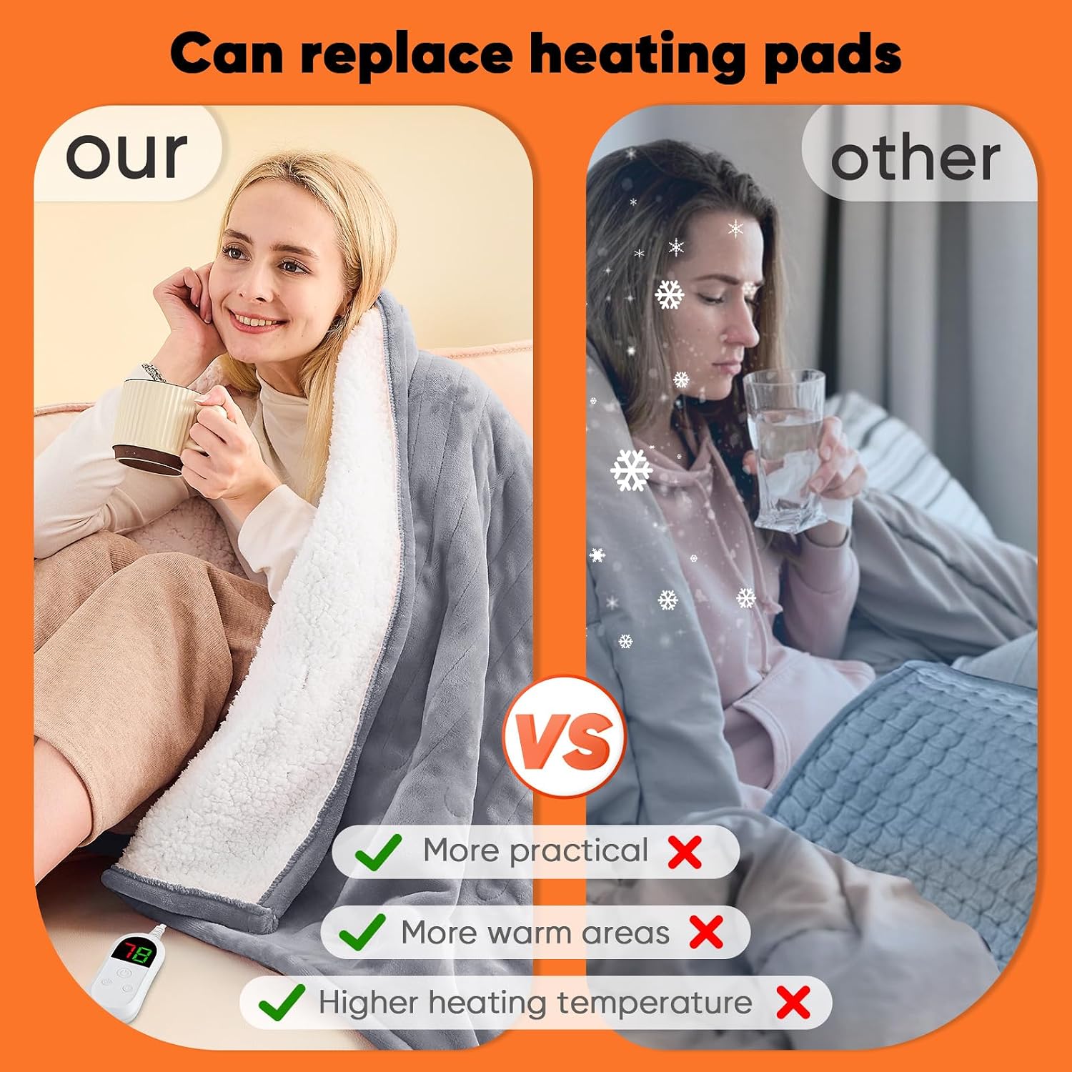 Thumbnail 4 de greenoak Heated Blanket 50x60 in