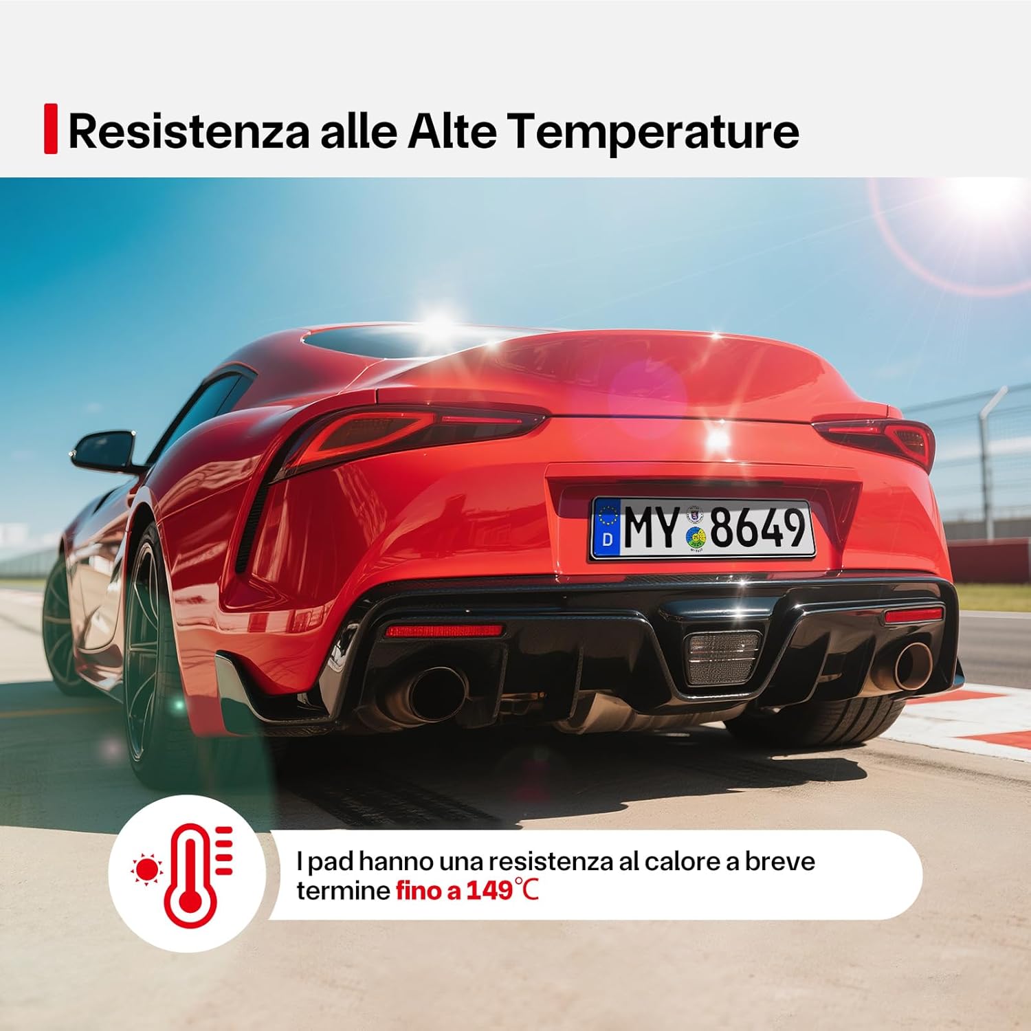 Thumbnail 3 de FIXCHORD Cuscinetti adesivi per targa con nastro biadesivo extra forte 5962 (10 pezzi) per montaggio su auto