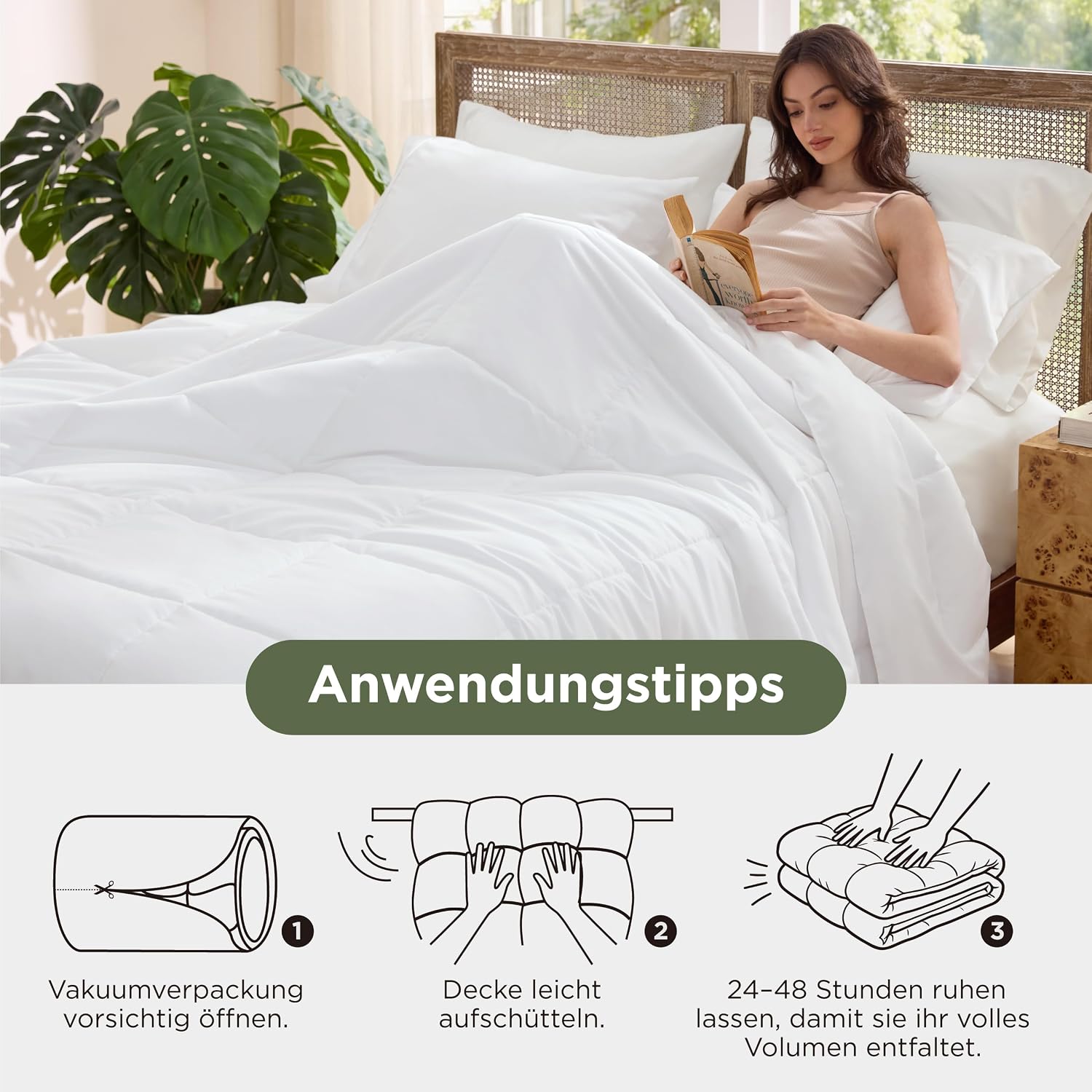 Thumbnail 6 de BEDSURE Sommerdecke 135x200 – Leichte Microfaser-Decke für warme Nächte, OEKO-TEX geprüft