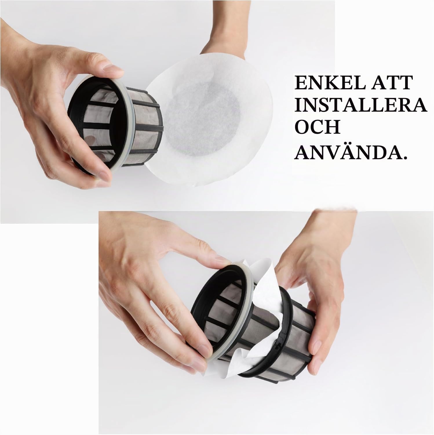 Detalle de ESPRO 1008PF-100 pappersfilter för pressbryggare P0/P1, 100-pack