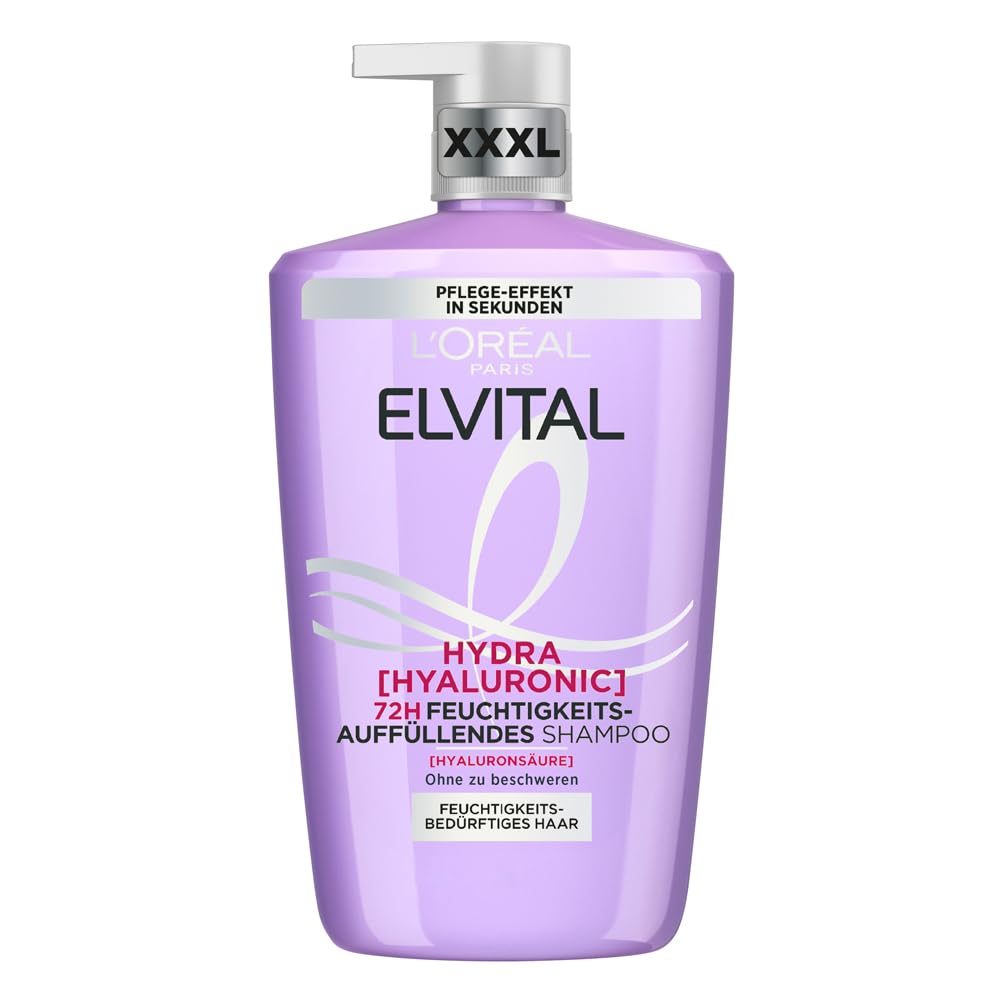 Detalle de L'Oréal Paris Elvital Hydra Hyaluronic Shampoo 1000 ml