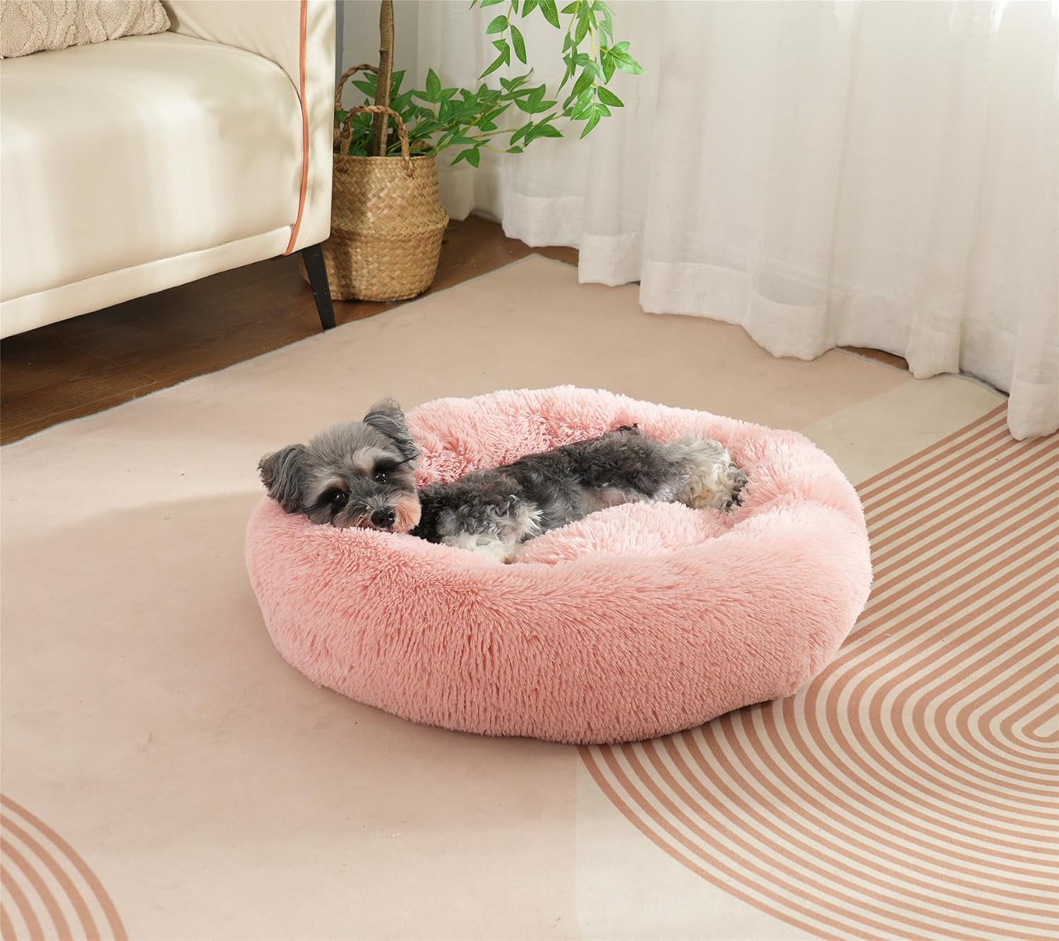 Detalle de Enjamoy Donut Dog Bed 60cm plush