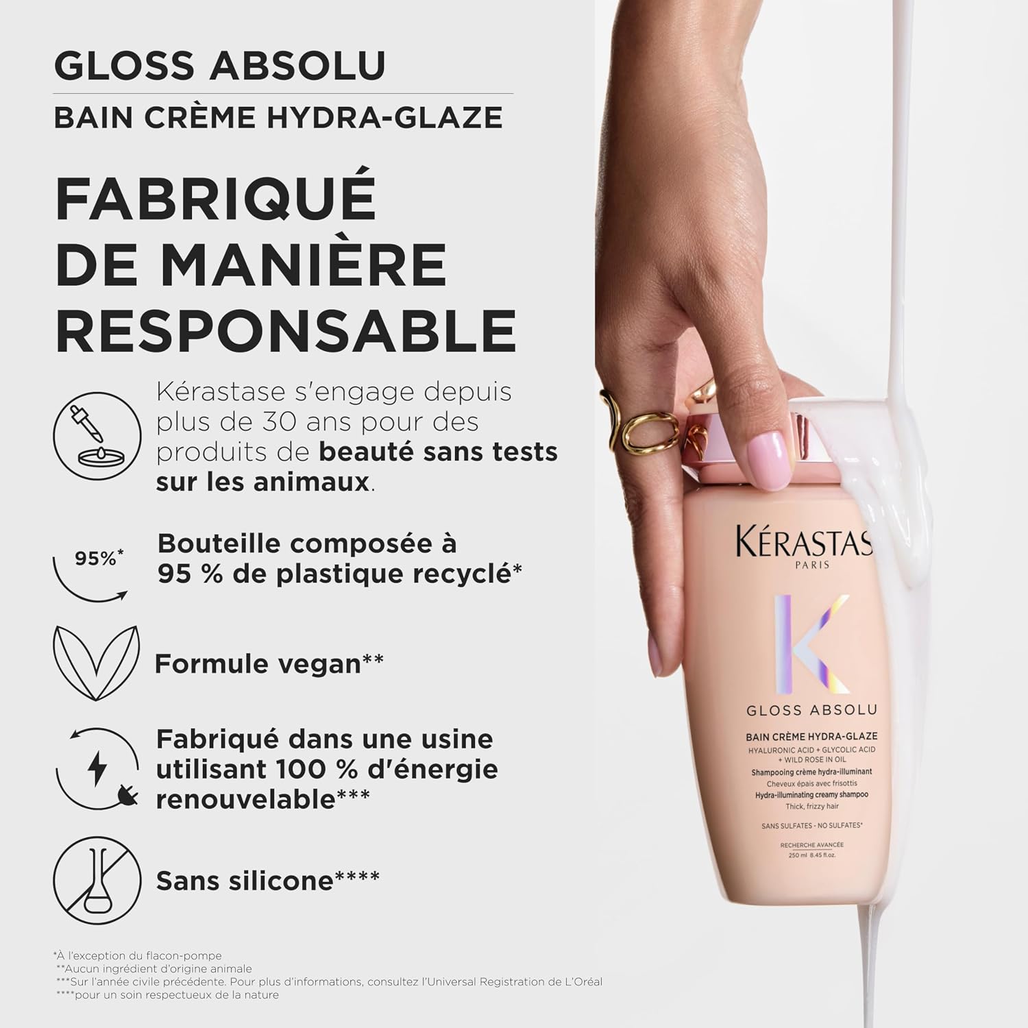 Thumbnail 6 de KÉRASTASE Gloss Absolu - Bain Hydra-Glaze : Shampoing Crème Hydratant pour Cheveux Épais sujets aux Frisottis
