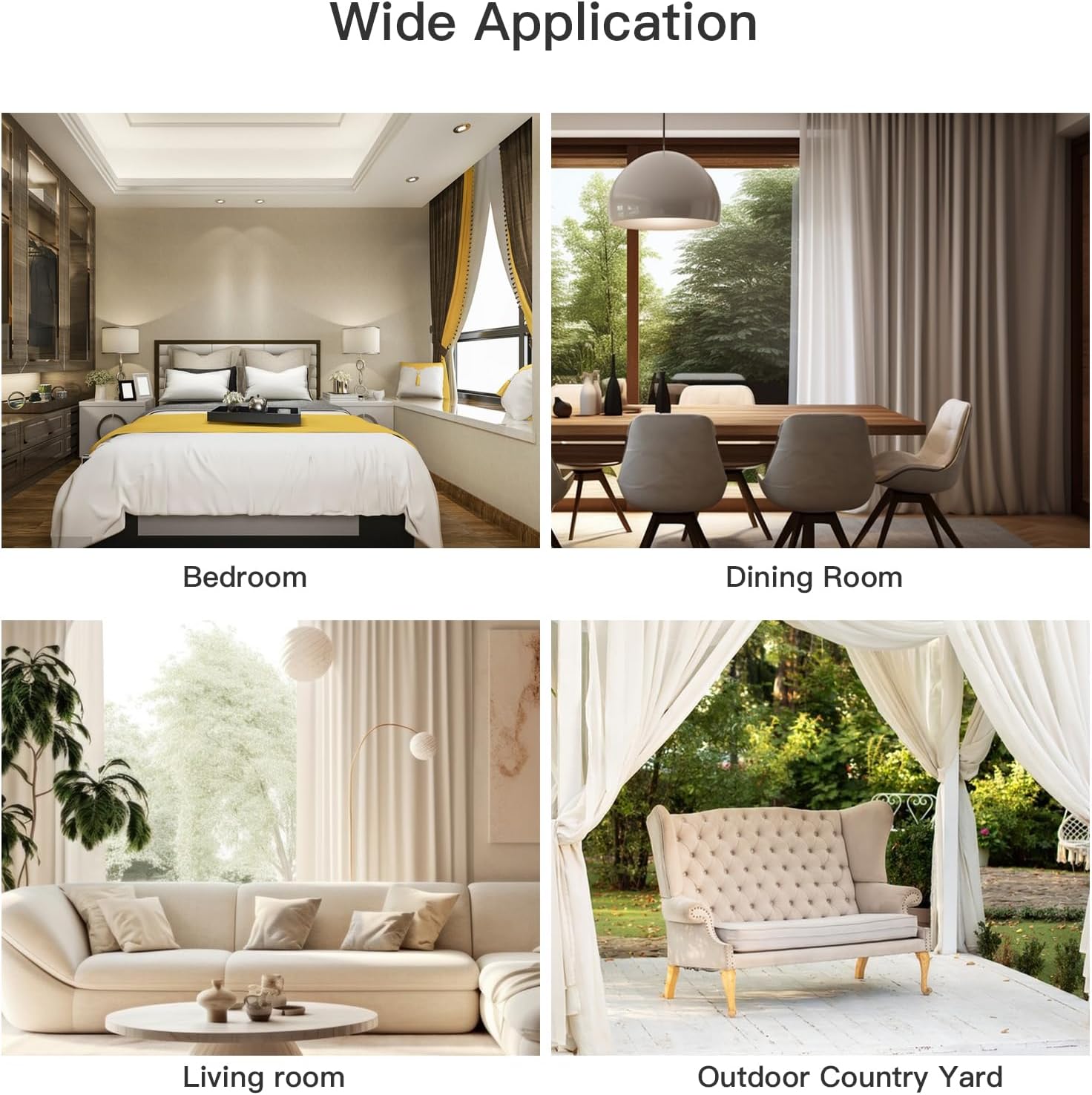 Thumbnail 6 de Milaloko Magnetic Curtain Tiebacks 6-pack 🪟