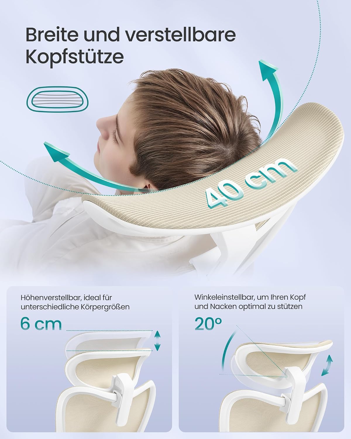 Thumbnail 6 de SONGMICS Bürostuhl ergonomisch leistungsstark und komfortabel