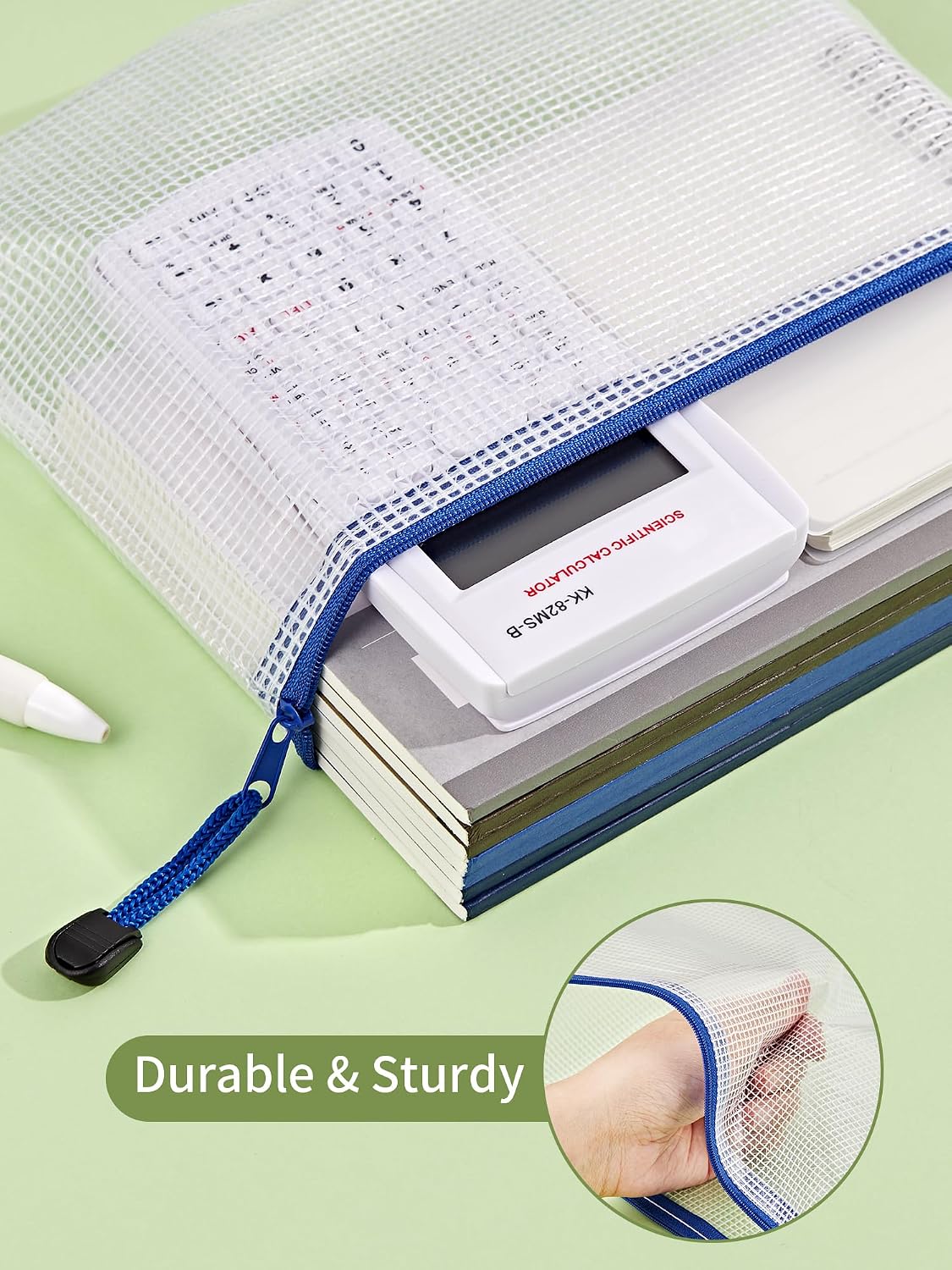 Thumbnail 3 de JARLINK OP175C A5 Mesh Zipper Pouches, 20-Pack in 10 Colors