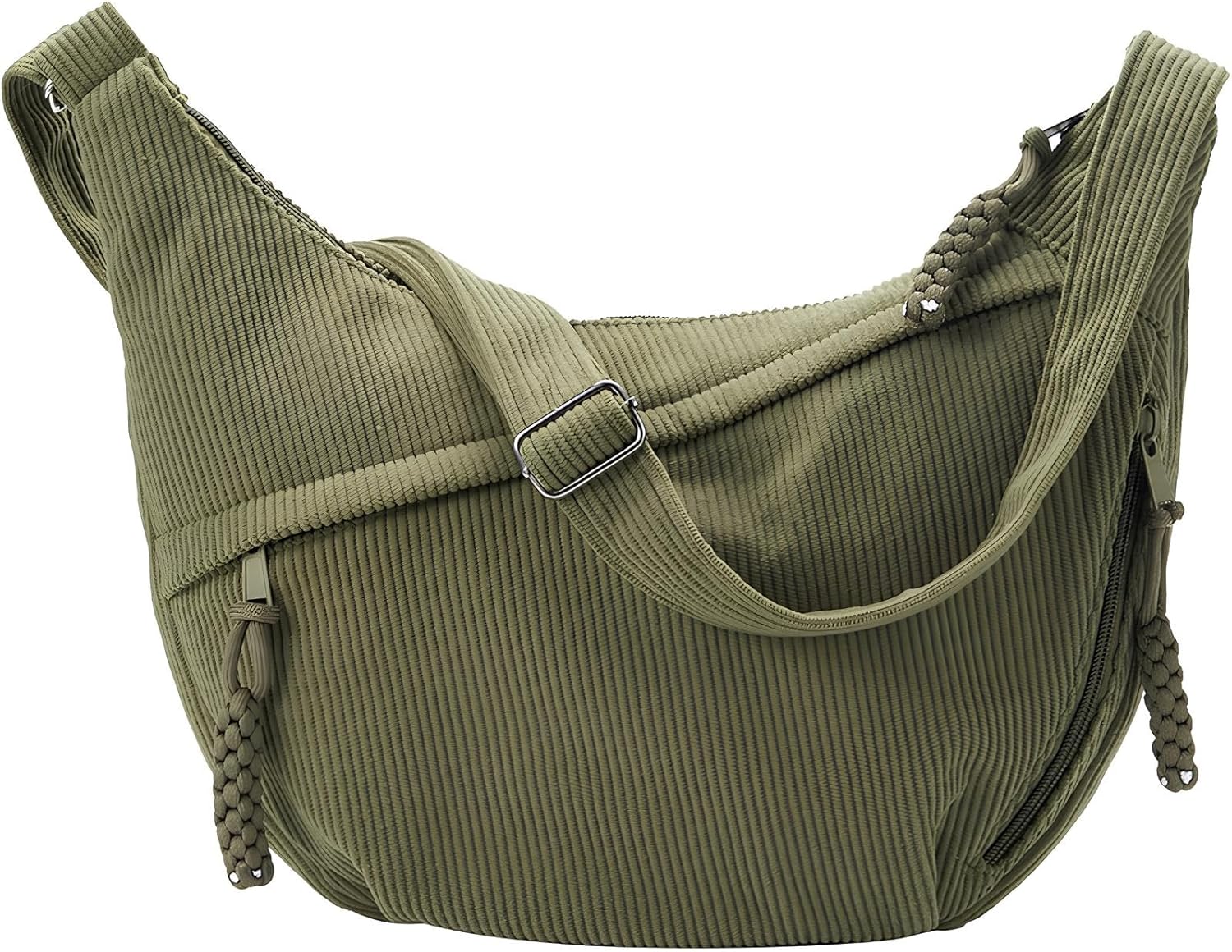 Thumbnail 4 de Aphorya Halbmond Umhängetasche – Cord Crossbody Moon Bag für Damen