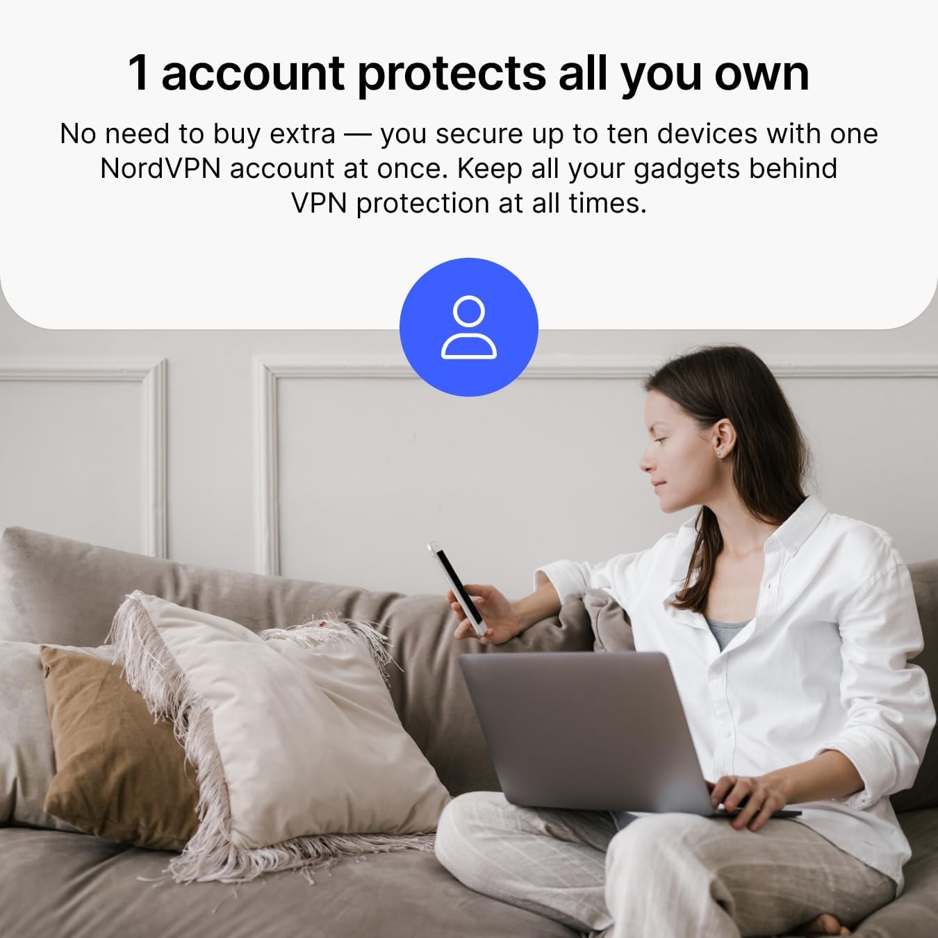 Thumbnail 5 de NordVPN Standard, Amazon Exclusive: 10 Devices, 1 Year + 1 Extra Month (Digital Code)