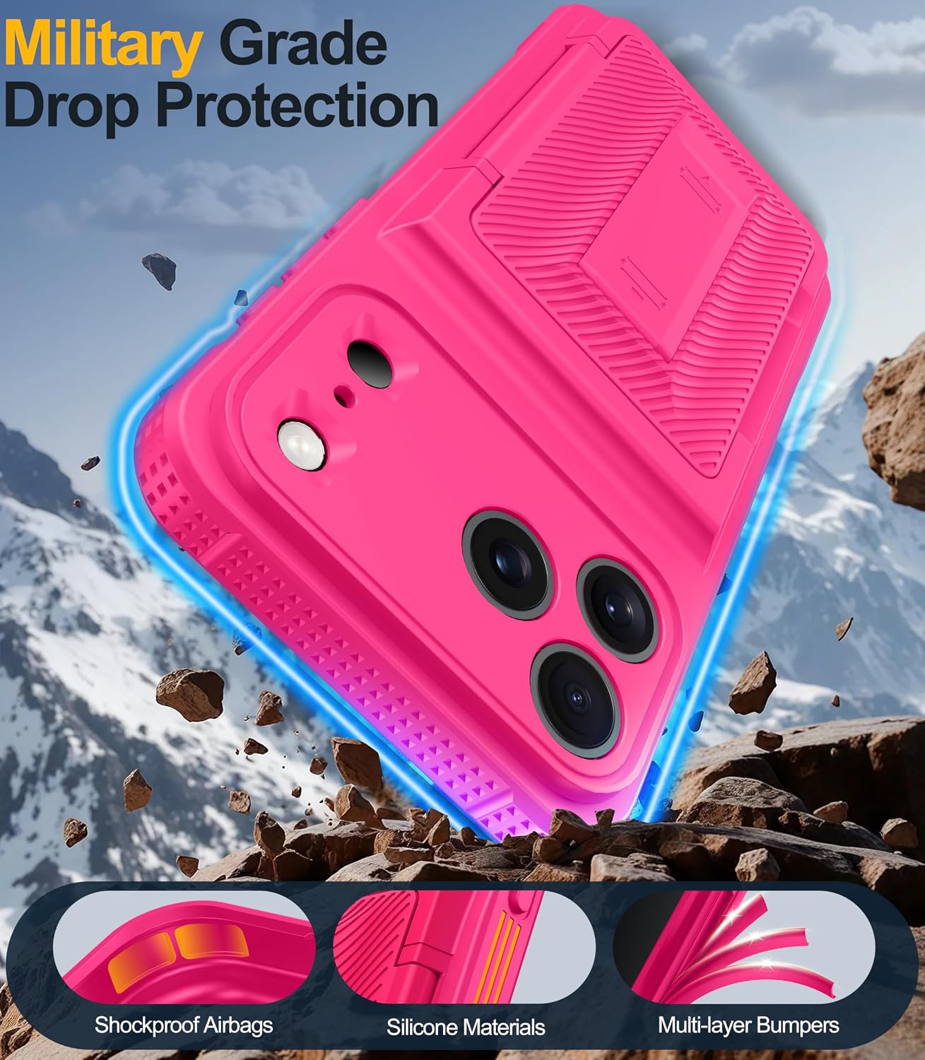 Thumbnail 5 de Oterkin for iPhone 17 Pro Max Case Wallet with Built‑in Card Holder, RFID Blocking, 9H Screen Protector and Full Camera Protection