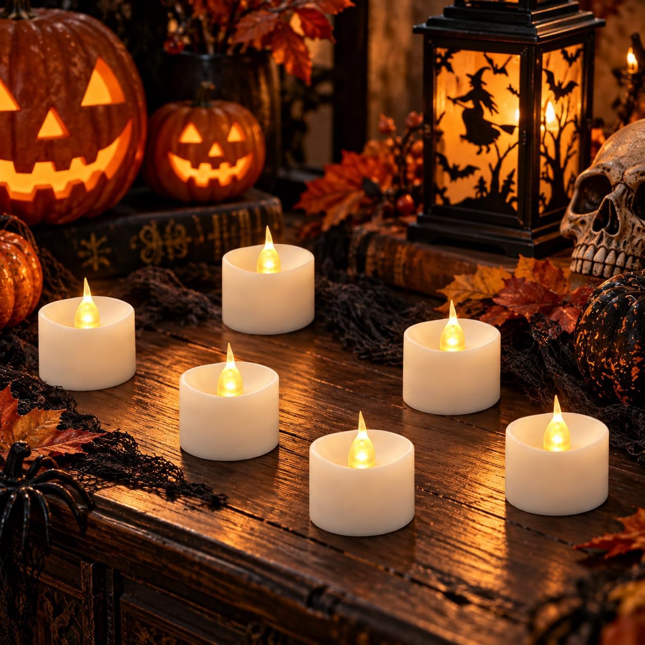 Detalle 1 de Da by CL-24 LED Tea Lights, 24-Pack with Warm White Flicker