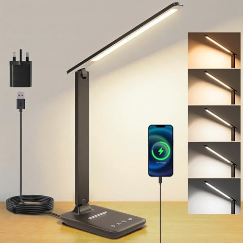 Detalle de UPXNBOR LED Desk Lamp: Eye-Caring, Adjustable Office Reading Light