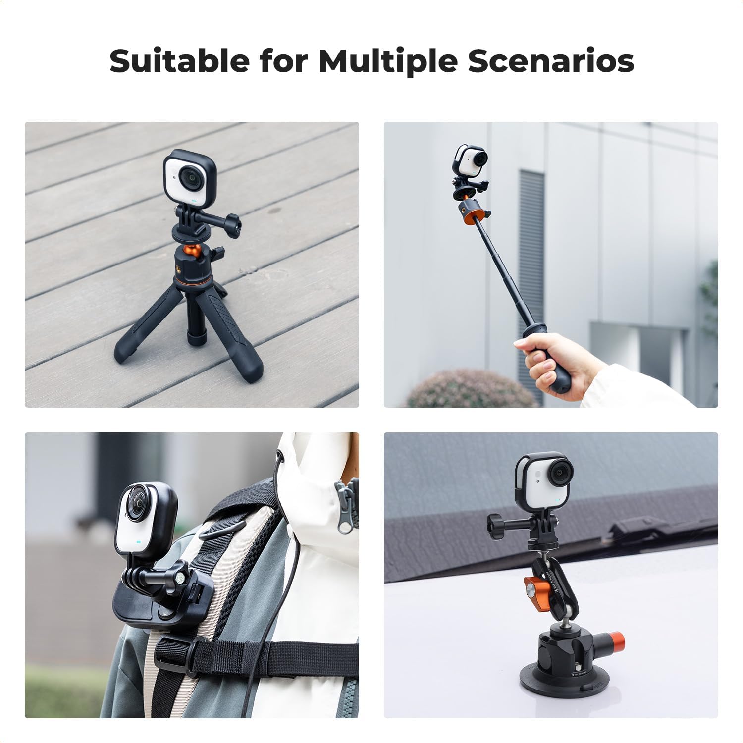Thumbnail 5 de K&F CONCEPT Action Camera Mount for Insta360 GO Ultra Protective Frame Adapter Cage