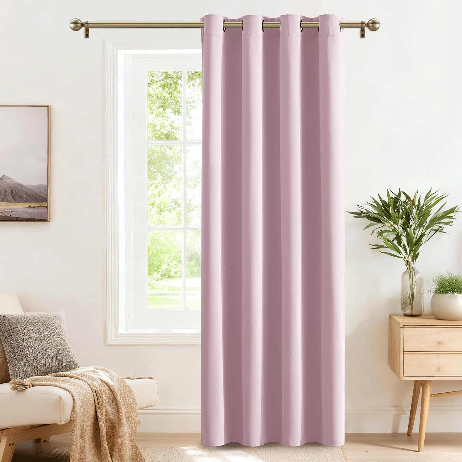 Detalle 2 de PONY DANCE Pink curtain 52 x 84 inch
