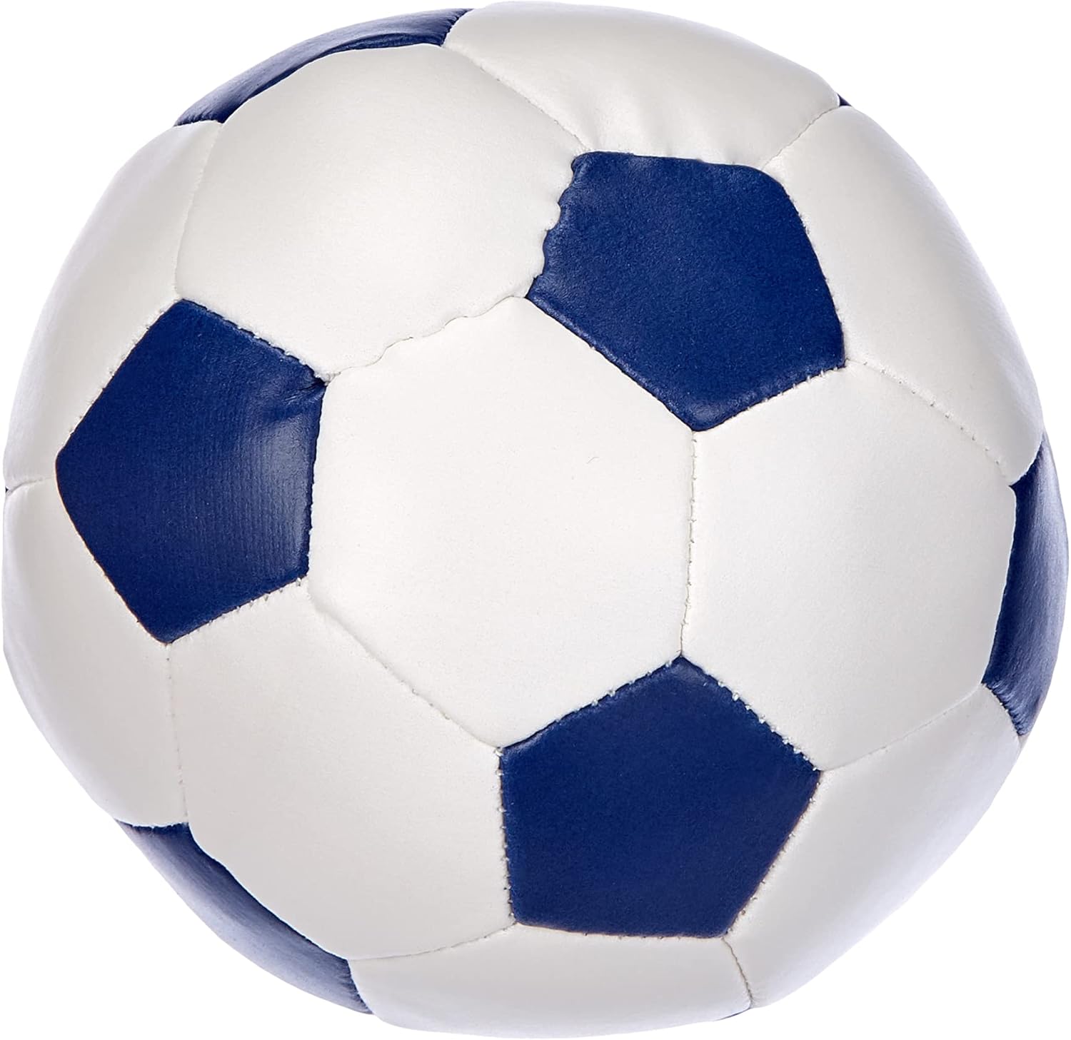 Thumbnail 2 de Lena 62163 – Lot de 3 ballons de football souples 10 cm (Blanc avec bleu, vert ou rouge) – intérieur et extérieur