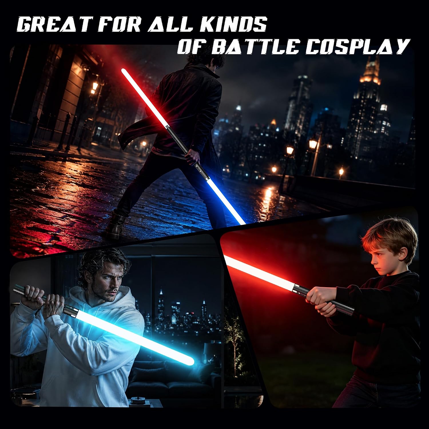 Thumbnail 6 de RGB 15-Color USB Rechargeable Lightsaber 2-Pack