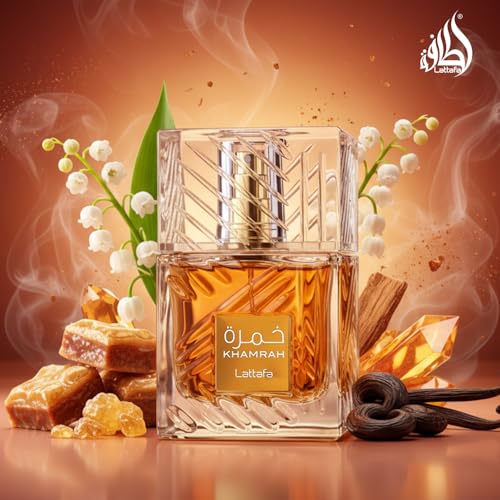 Detalle de Lattafa Khamrah Eau De Parfum 100 ml – oriental gourmand, unisex