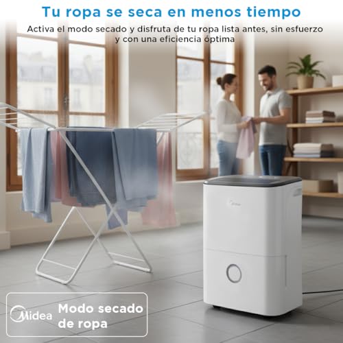 Detalle 2 de Midea Deshumidificador 20L Silencioso WiFi