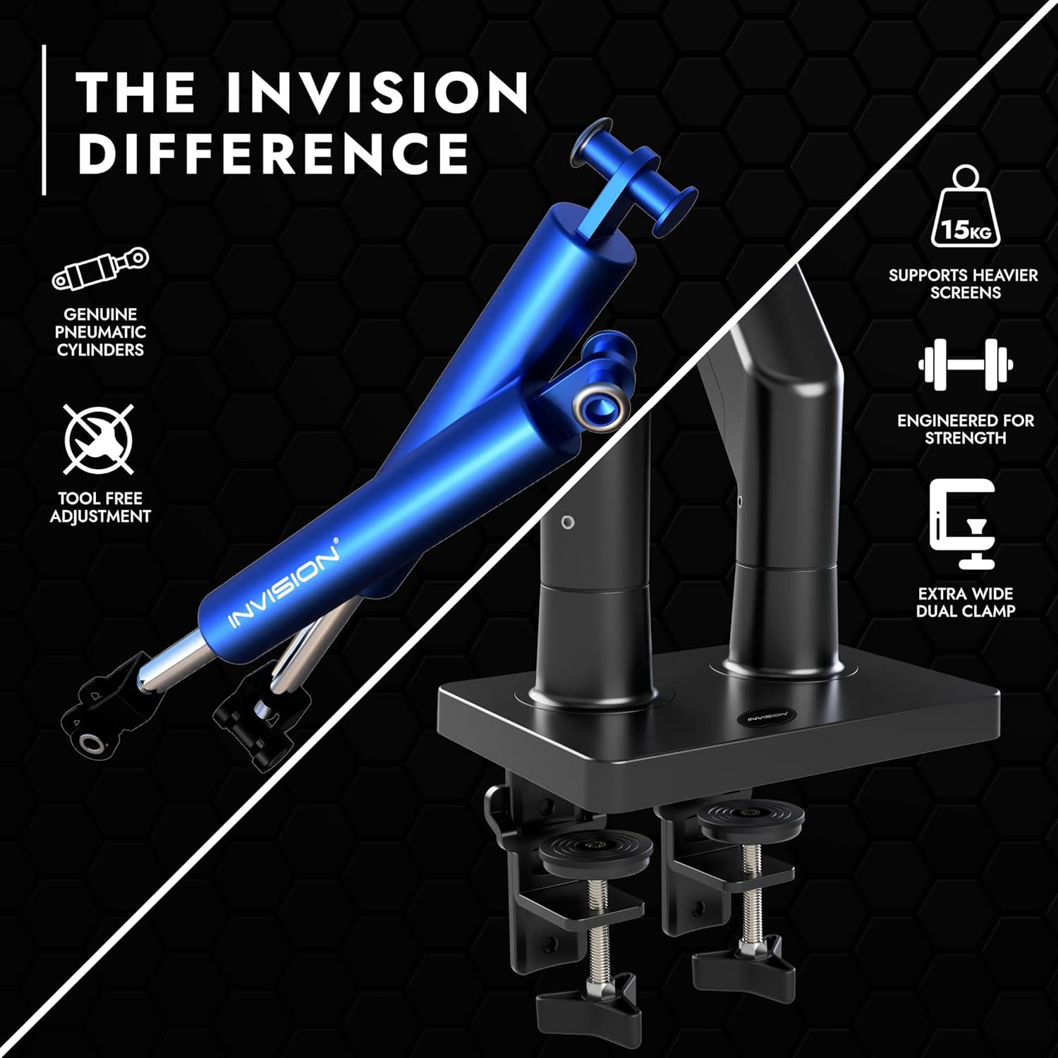 Thumbnail 1 de Invision MX900 Dual Monitor Arm