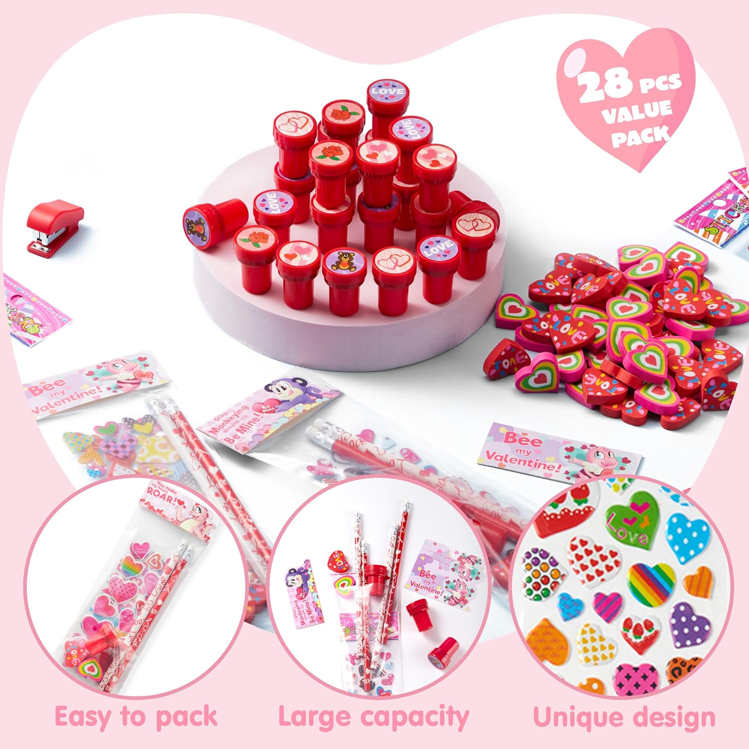 Thumbnail 2 de JOYIN 28-Piece Valentine's Stationery Set ✏️