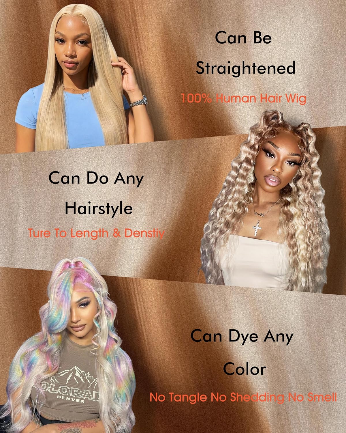 Detalle 1 de WAQI 30 Inch 613 Lace Front Wig