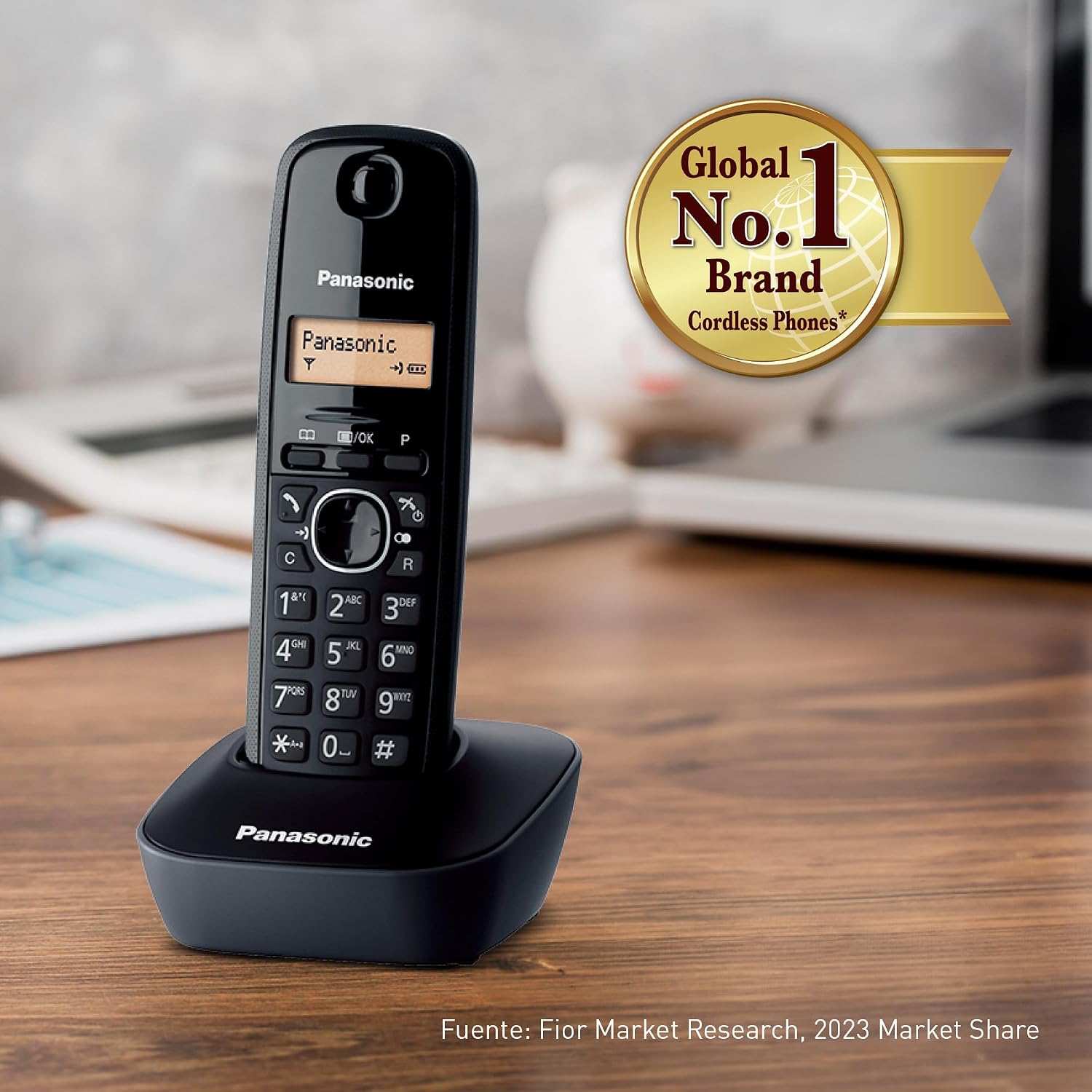 Thumbnail 6 de Panasonic KX-TG1611SPH: teléfono fijo inalámbrico DECT con LCD, identificador de llamadas y agenda de 50