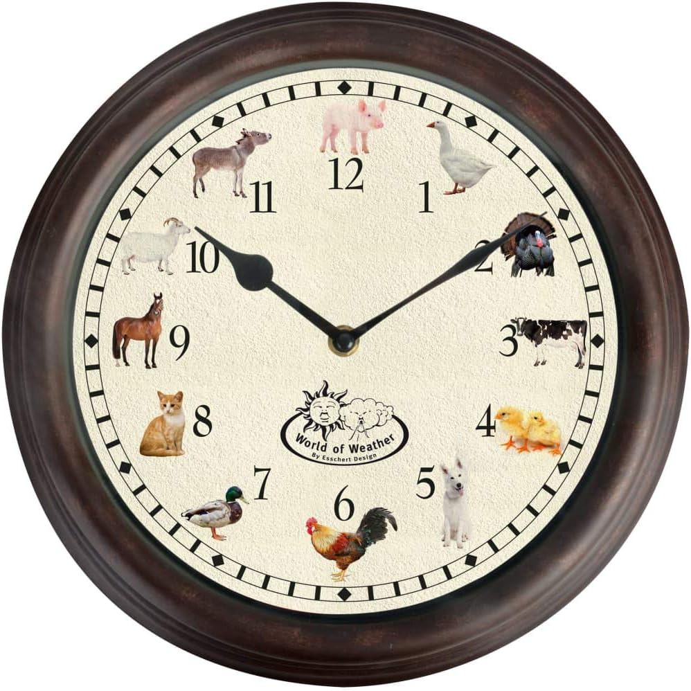 Detalle 2 de Fallen Fruits Farm Animal Sound Clock