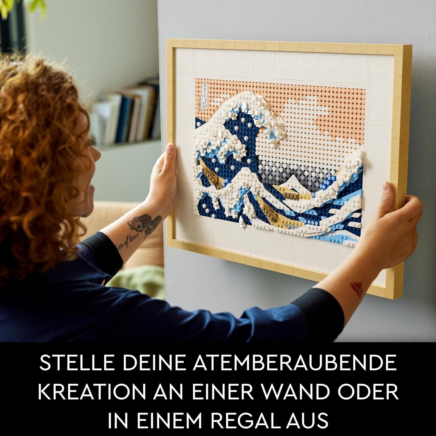 Thumbnail 2 de LEGO Art 31208 „Hokusai – Große Welle“: gerahmte 3D-Wanddeko zum Selberbauen (1.810 Teile)