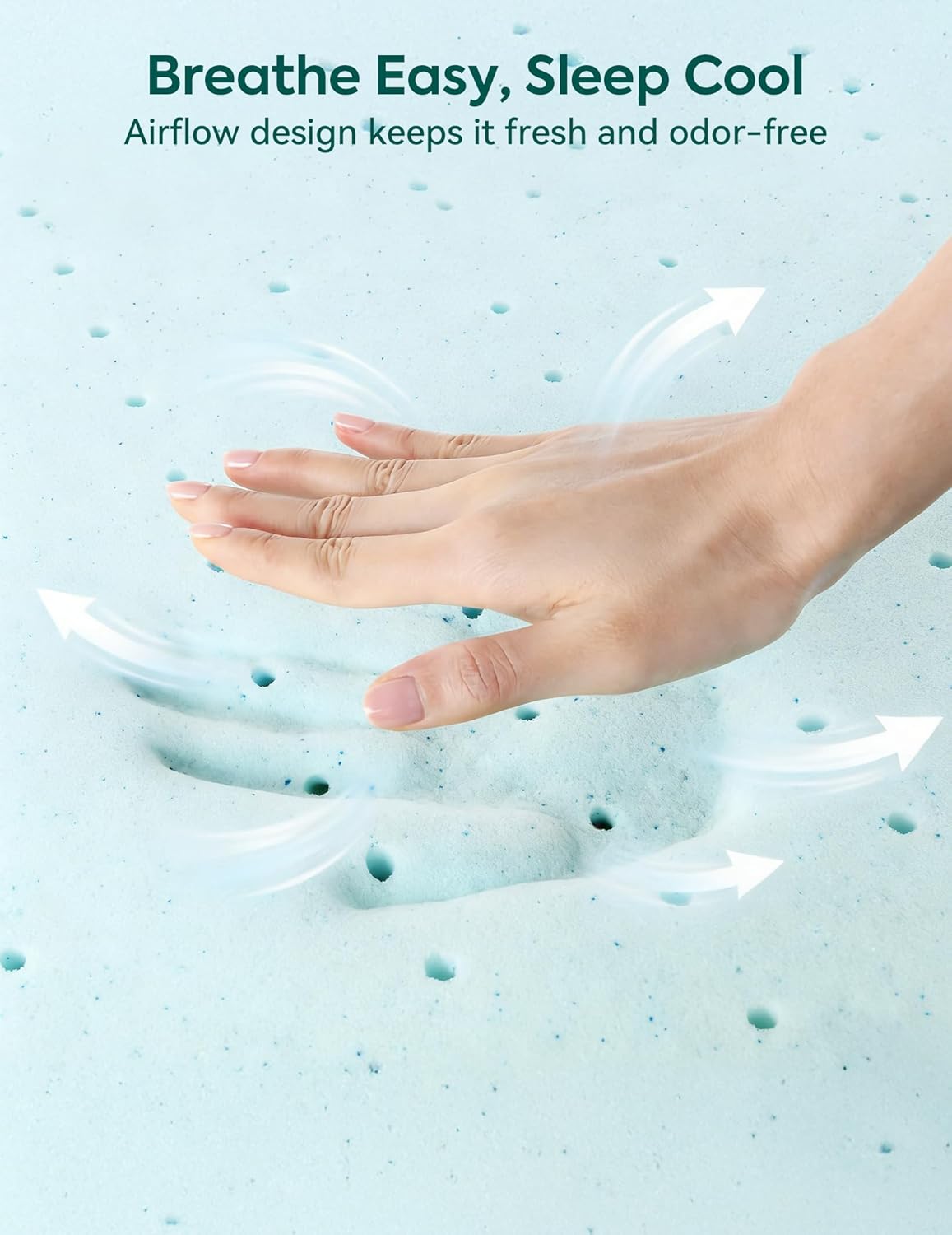 Thumbnail 4 de Babelio Breathable Crib Mattress: Dual-Sided Memory Foam, Waterproof Cover, 52 x 27.5 inches